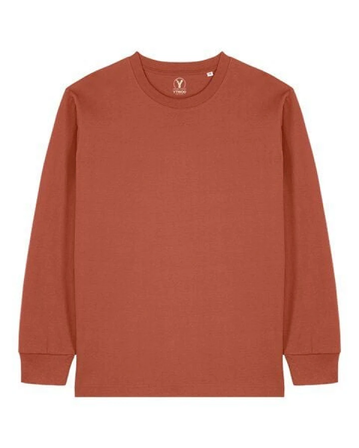 YTWOO Schweres Unisex Basic Langarmshirt aus 100% Biobaumwolle