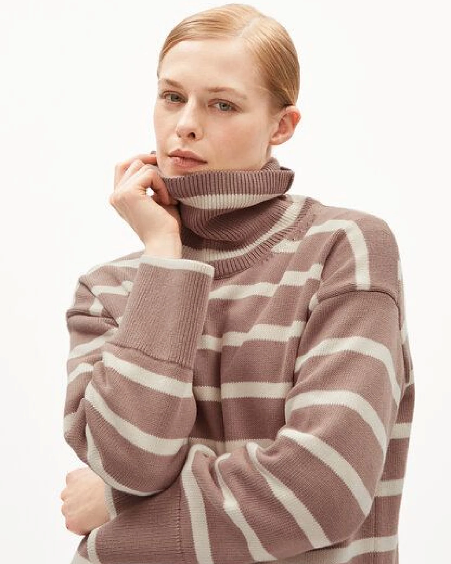 ARMEDANGELS CHANAA STRIPES Damen Pullover Loose Fit aus Bio-Baumwolle – Ansicht 3