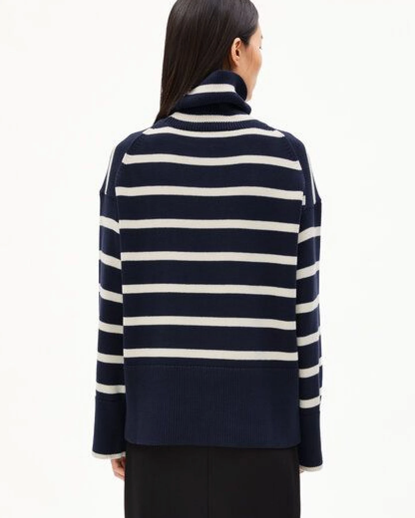 ARMEDANGELS CHANAA STRIPES Damen Pullover Loose Fit aus Bio-Baumwolle – Ansicht 2