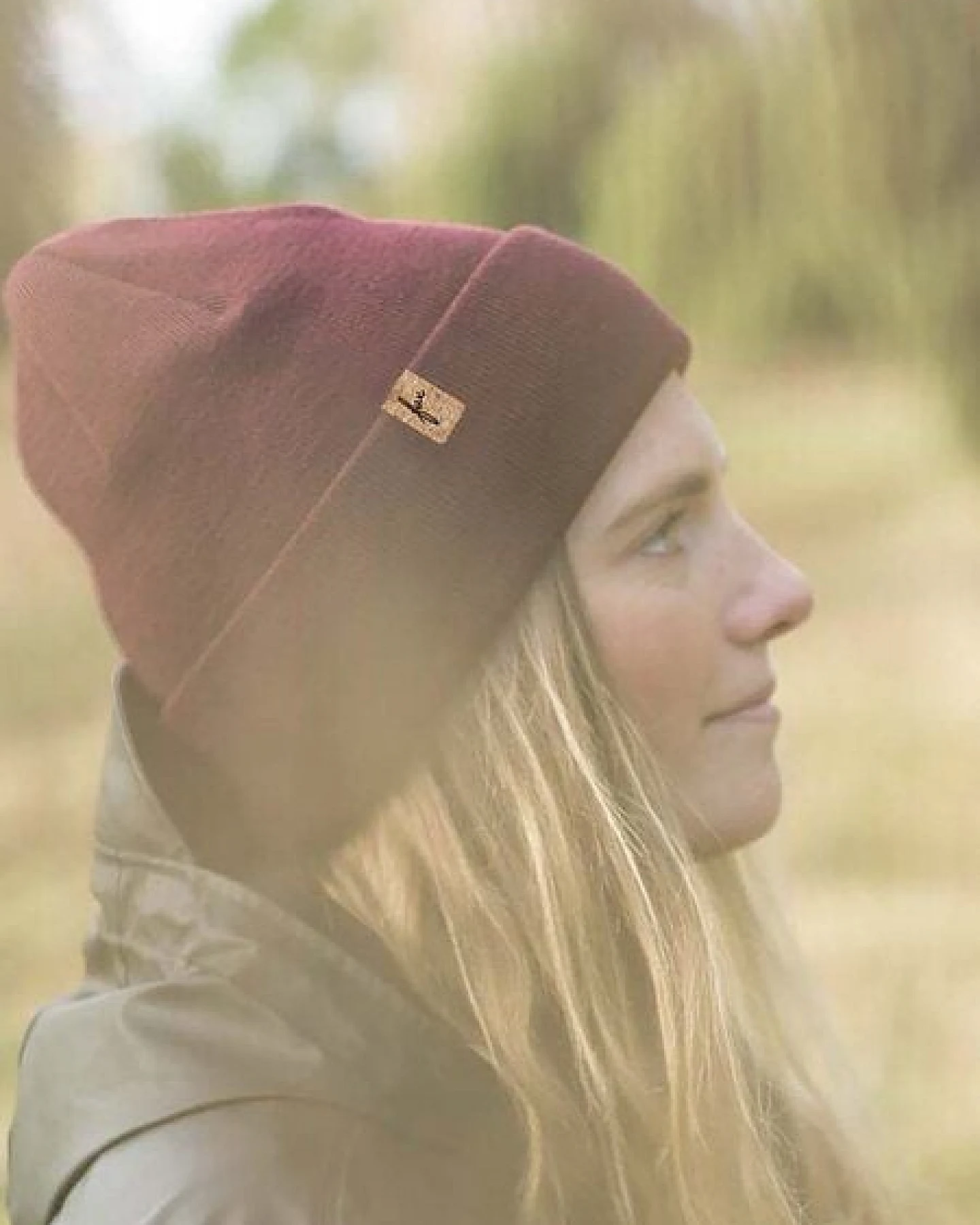 FUXBAU Merino Kork Beanie – Ansicht 3