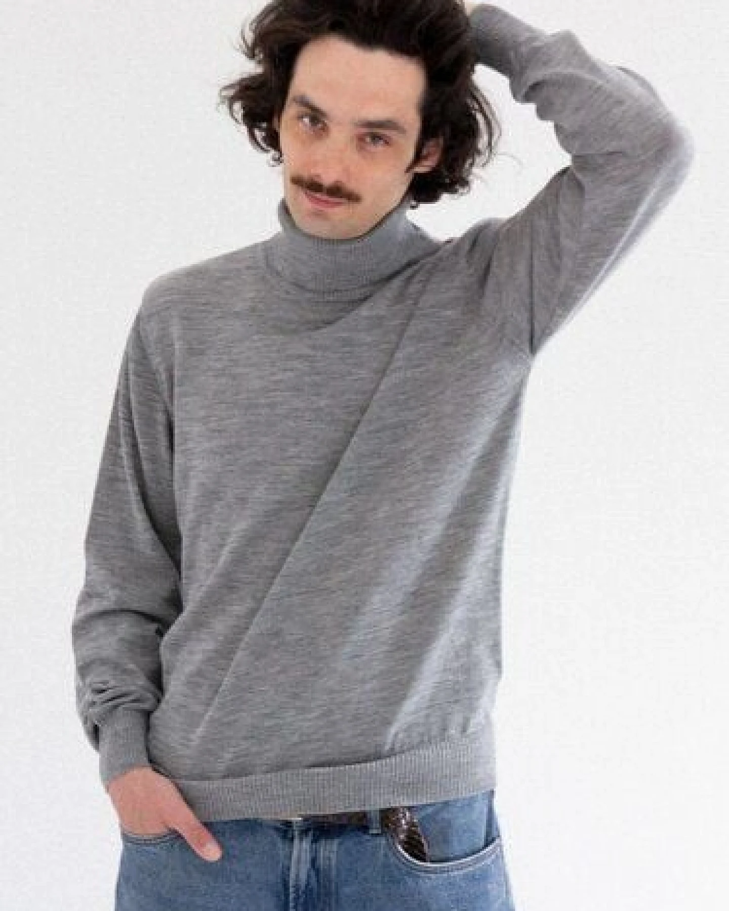 Kopyto OCELOT - Herrenrollkragenpullover aus 100% Merinowolle Strickpullover – Ansicht 3