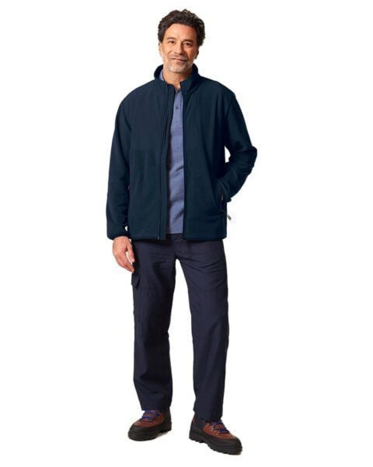 YTWOO Basic Unisex Fleece Jacke aus 100% recyceltem Polyester – Ansicht 4