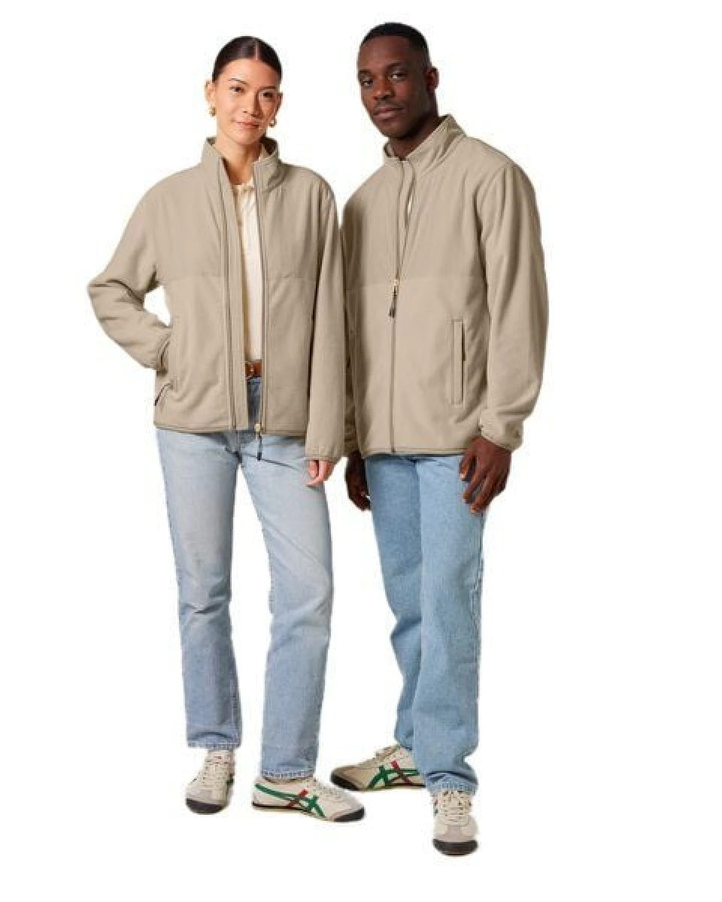 YTWOO Basic Unisex Fleece Jacke aus 100% recyceltem Polyester – Ansicht 2
