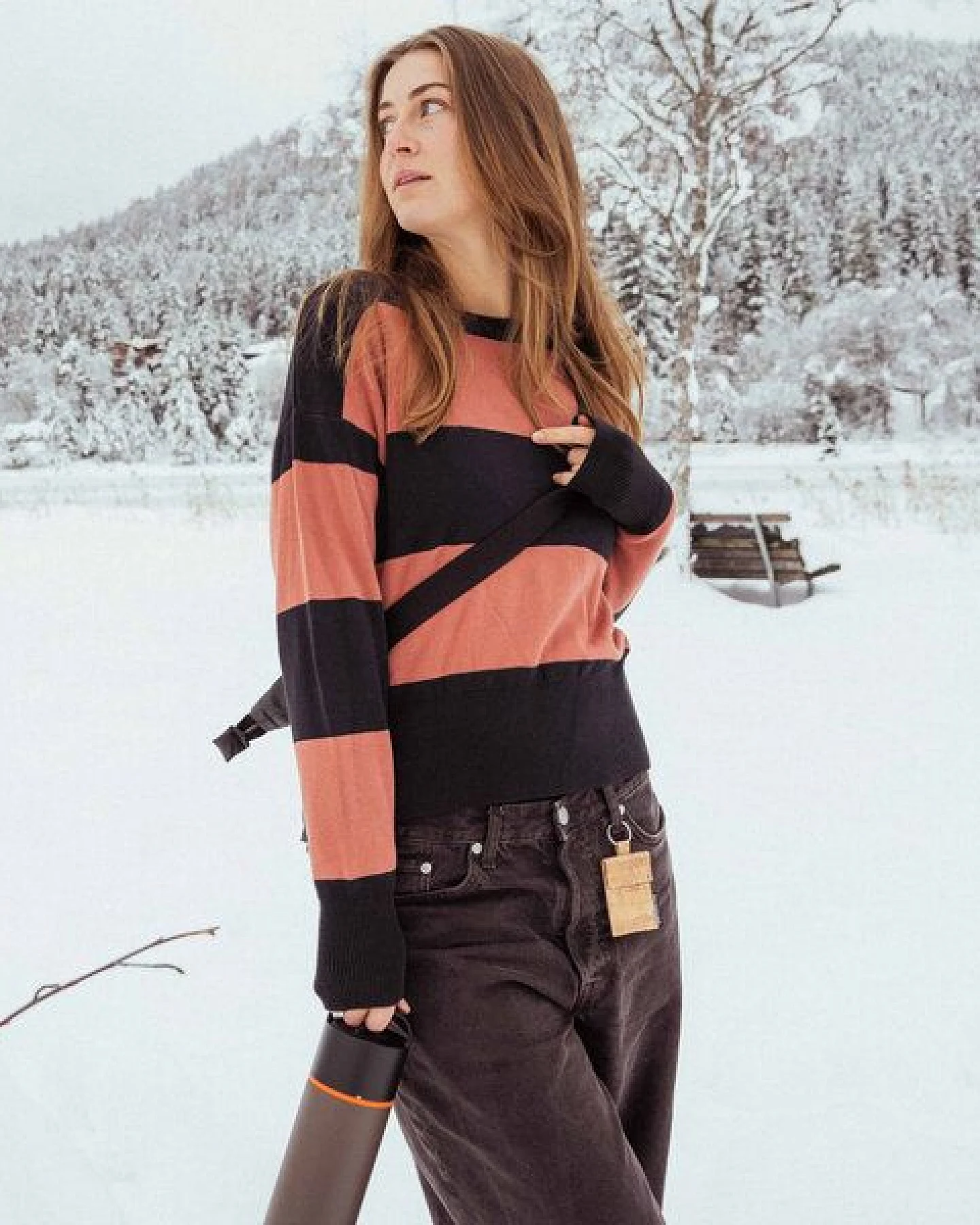 GARY MASH Kurzer Strickpulli May aus Biobaumwolle – Ansicht 2