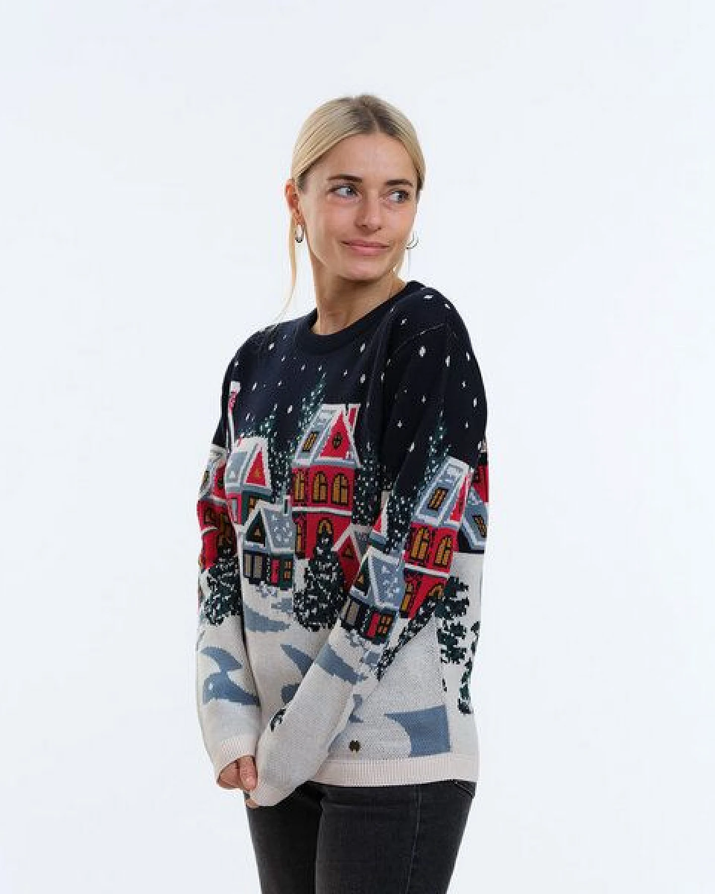 GARY MASH Pullover Lamona aus feinem Jacquardstrick – Ansicht 3