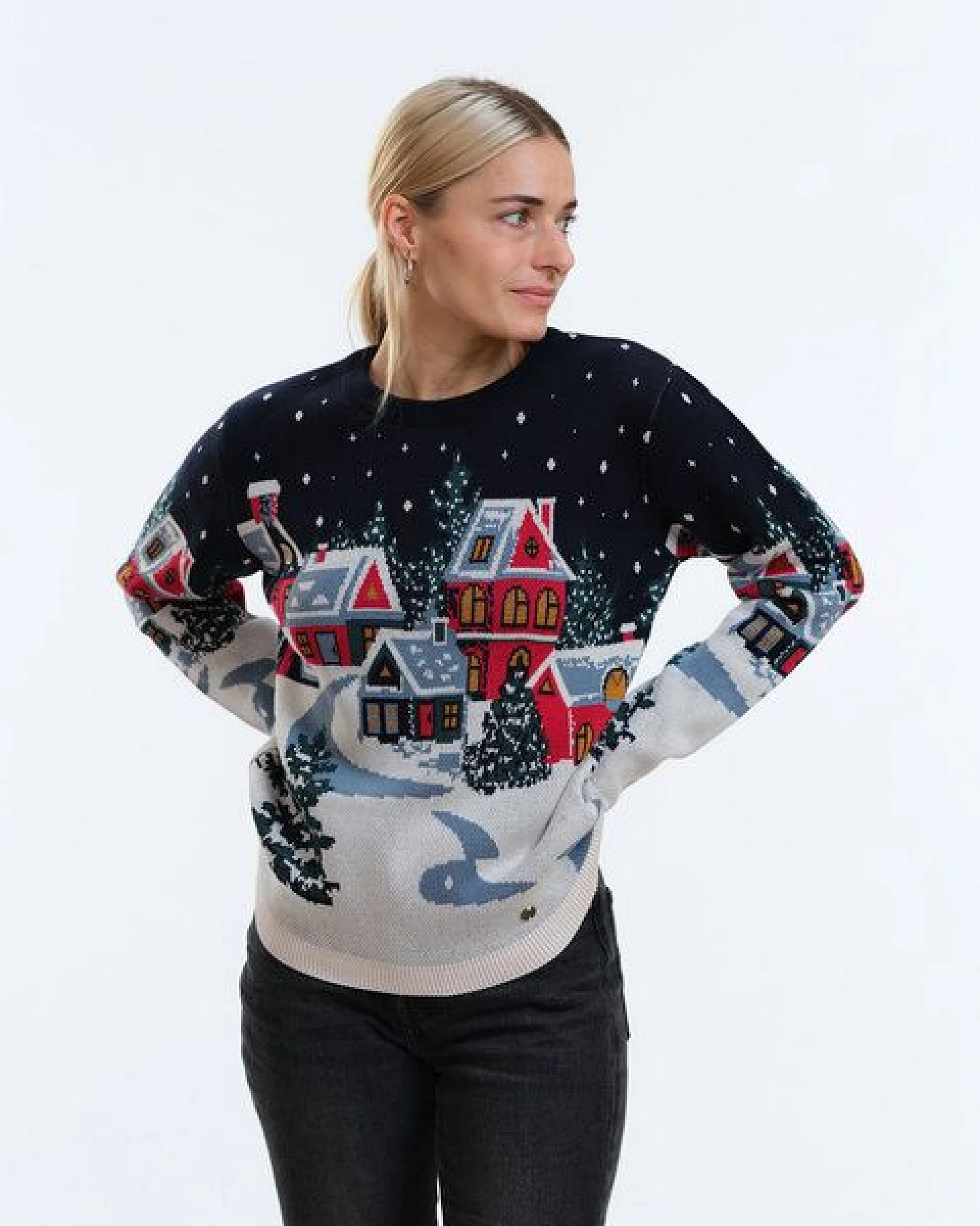 GARY MASH Pullover Lamona aus feinem Jacquardstrick – Ansicht 4