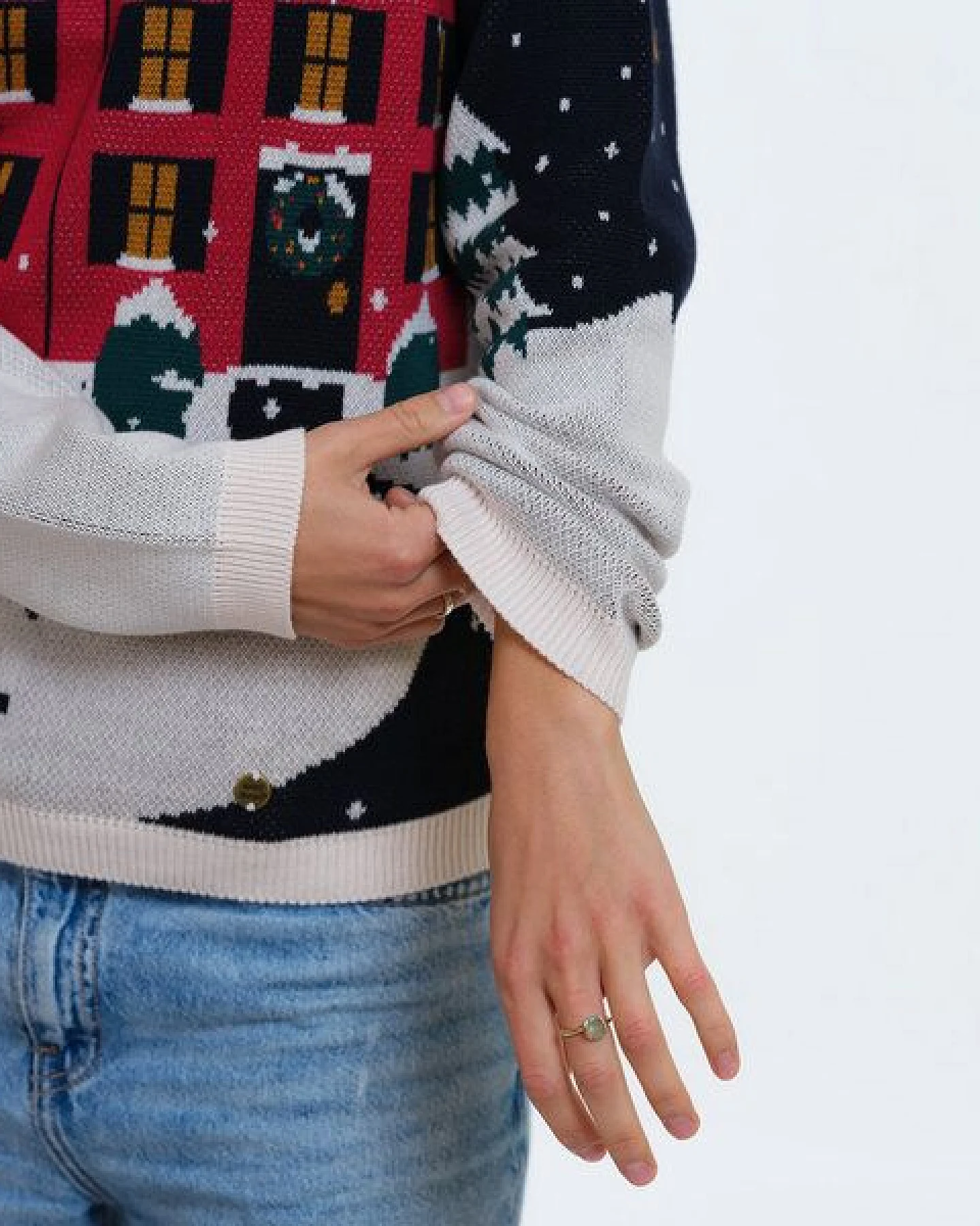GARY MASH Pullover Lamona aus feinem Jacquardstrick – Ansicht 4