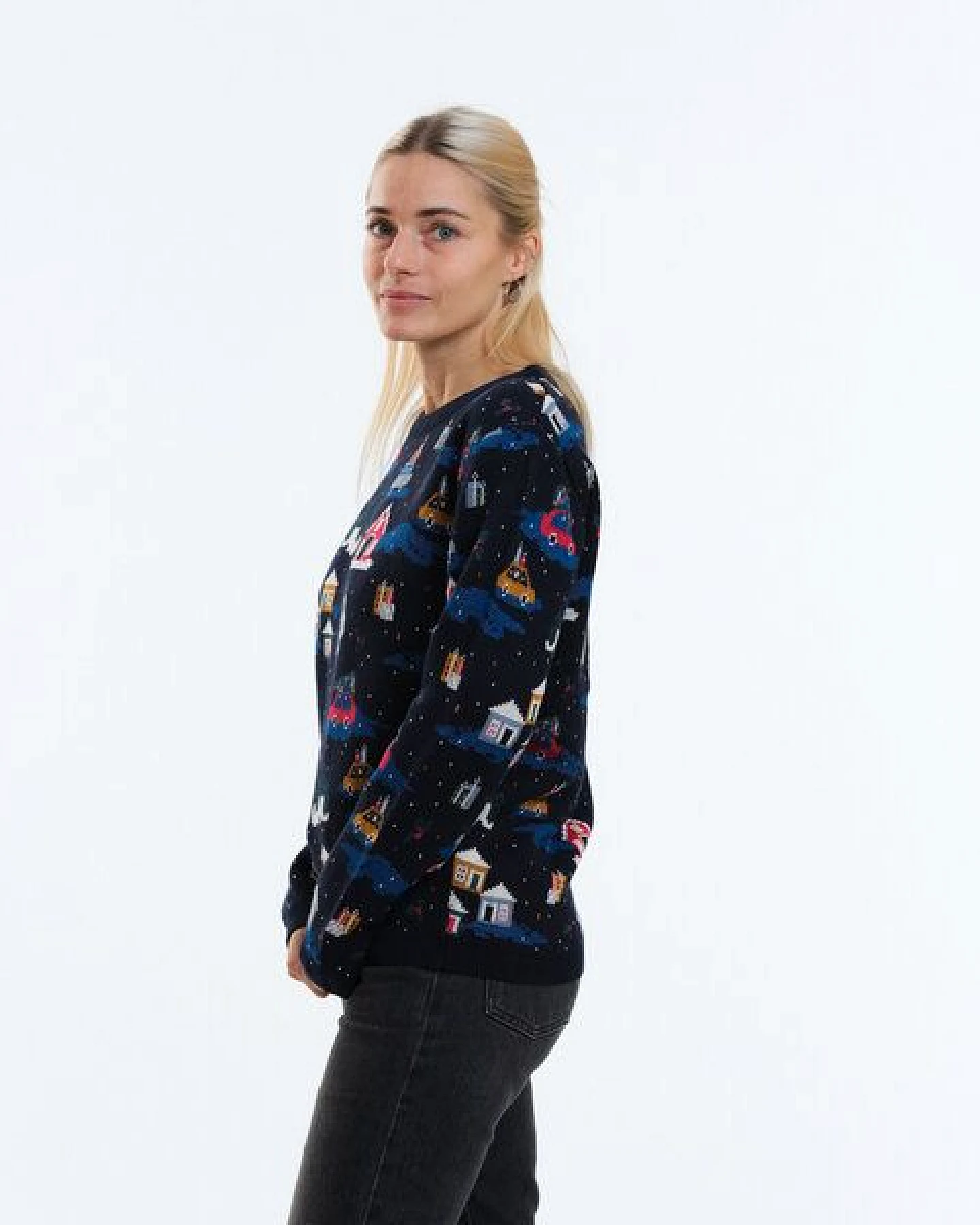 GARY MASH Pullover Lamona aus feinem Jacquardstrick – Ansicht 3