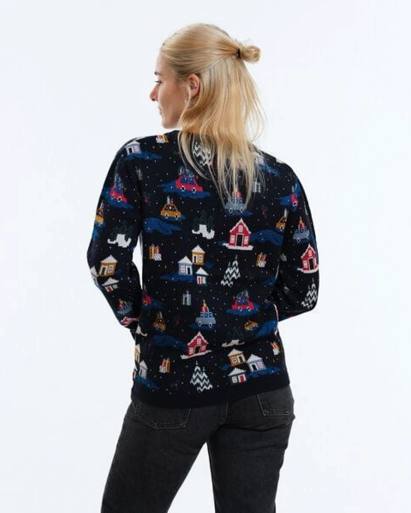 GARY MASH Pullover Lamona aus feinem Jacquardstrick – Ansicht 3