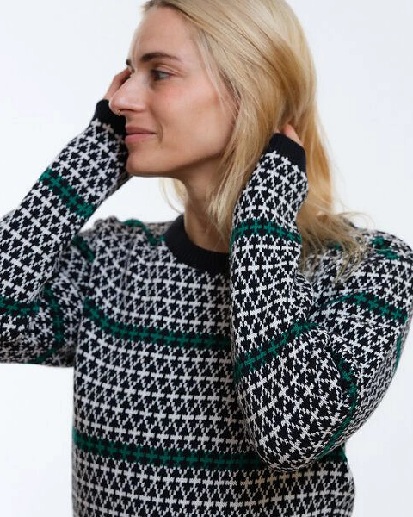 GARY MASH Pullover Lamona aus feinem Jacquardstrick – Ansicht 2