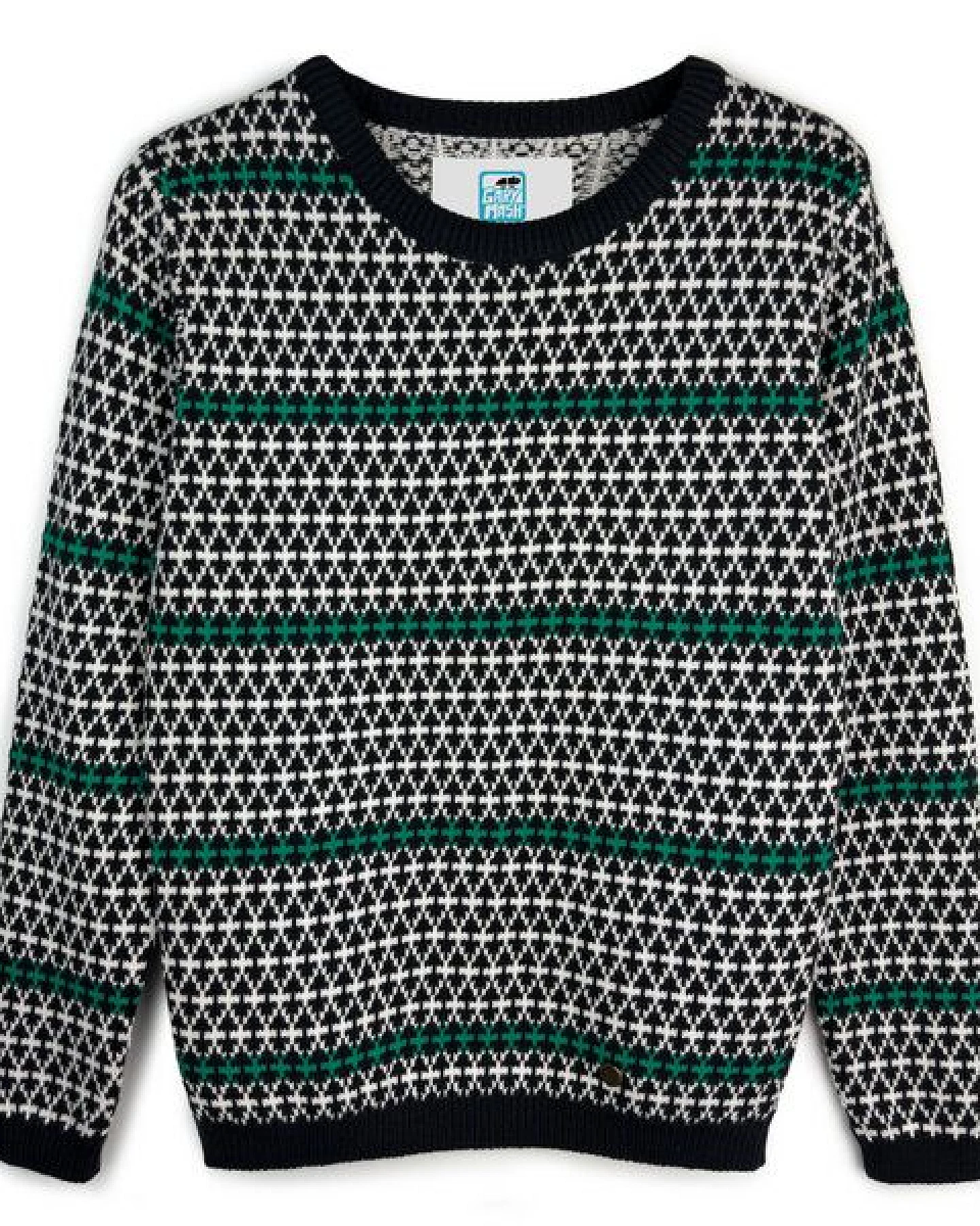 GARY MASH Pullover Lamona aus feinem Jacquardstrick – Ansicht 4