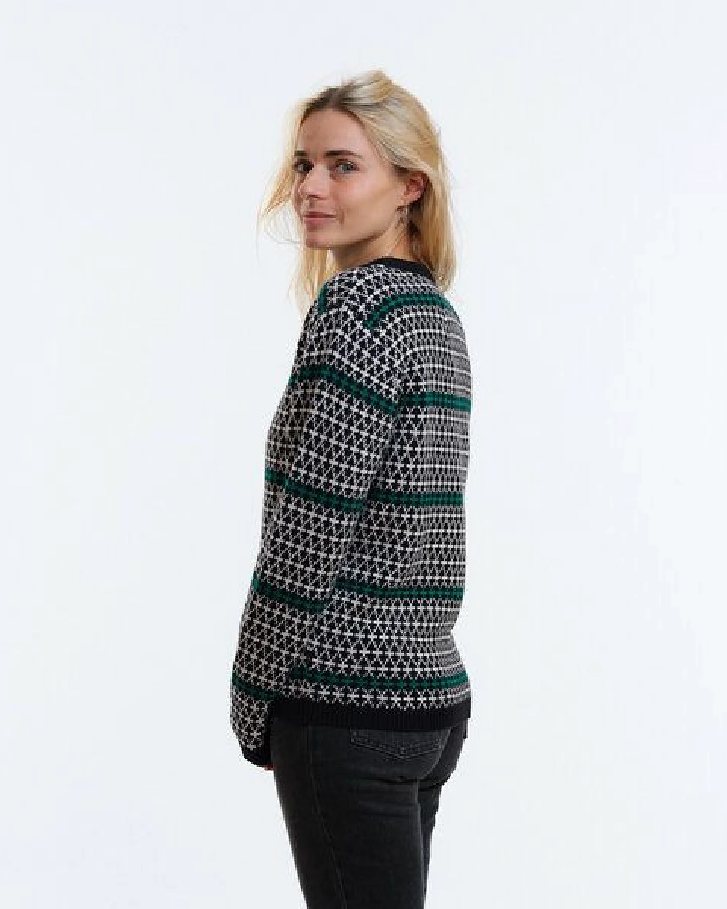 GARY MASH Pullover Lamona aus feinem Jacquardstrick – Ansicht 4