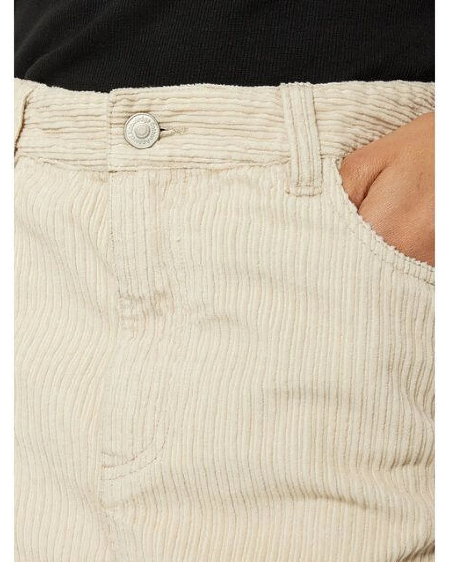 KnowledgeCotton Apparel Cord Rock Irregular Corduroy Skirt aus Bio-Baumwolle – Ansicht 3