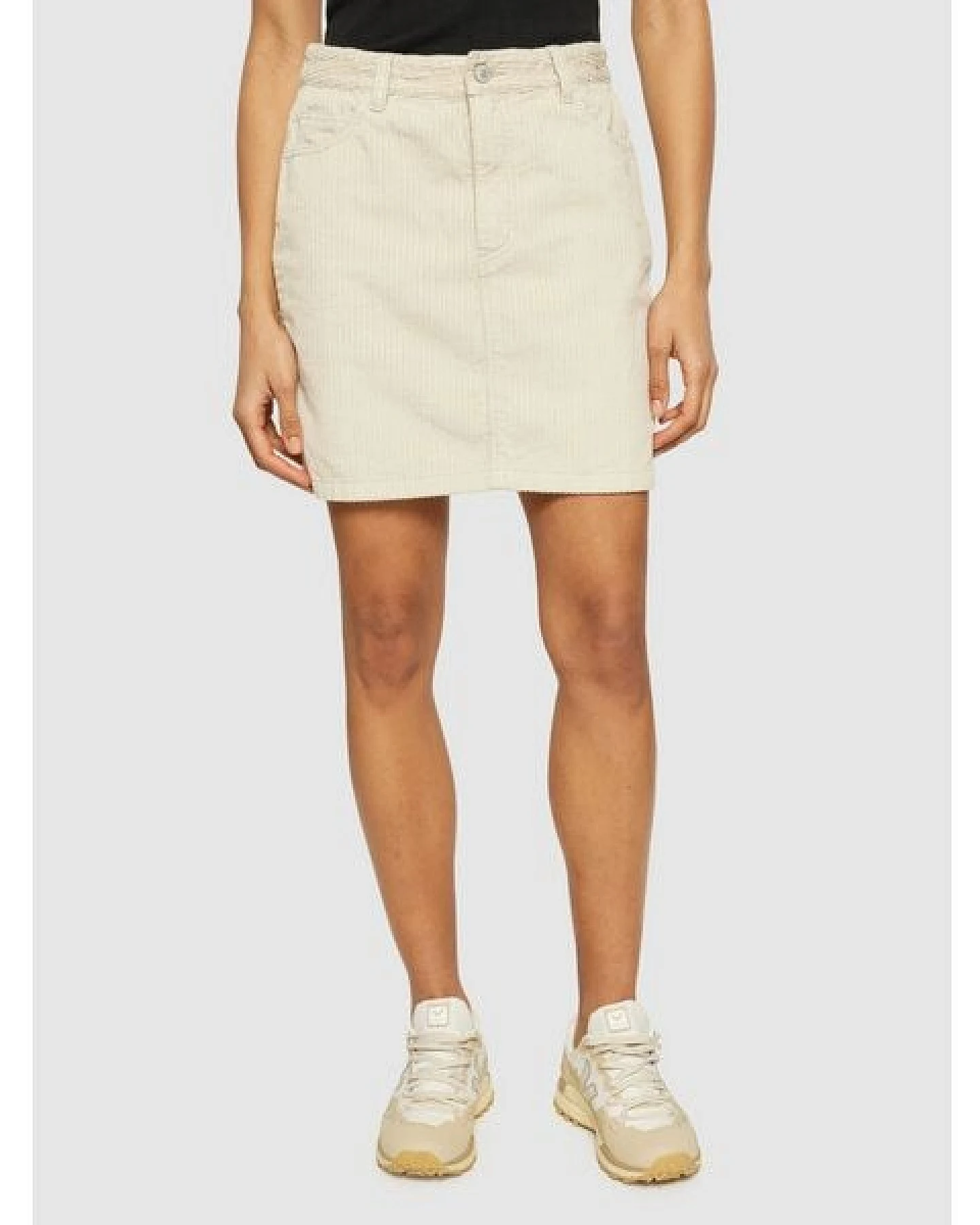 KnowledgeCotton Apparel Cord Rock Irregular Corduroy Skirt aus Bio-Baumwolle – Ansicht 4