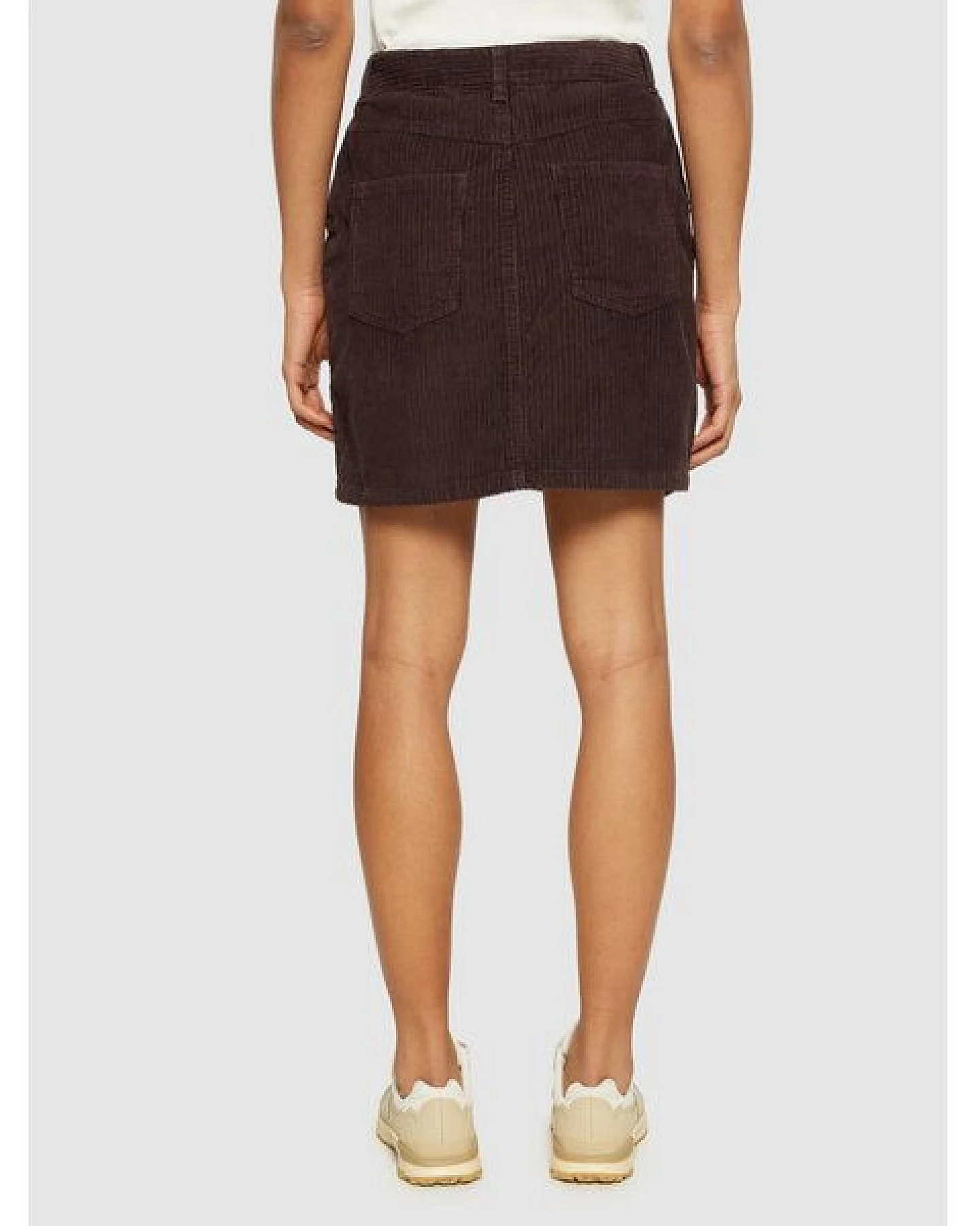 KnowledgeCotton Apparel Cord Rock Irregular Corduroy Skirt aus Bio-Baumwolle – Ansicht 2