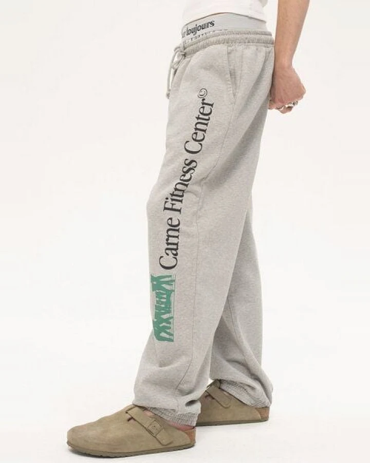 CARNE BOLLENTE Sweat Pants - Carne Fitness Center aus biologisch angebauter Baumwolle