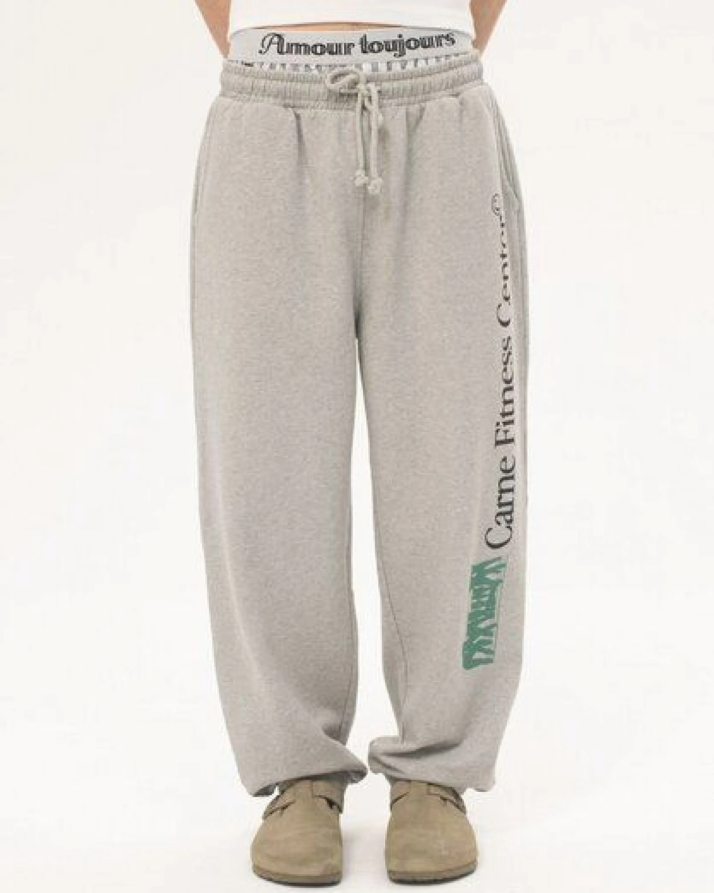 CARNE BOLLENTE Sweat Pants - Carne Fitness Center aus biologisch angebauter Baumwolle – Ansicht 2