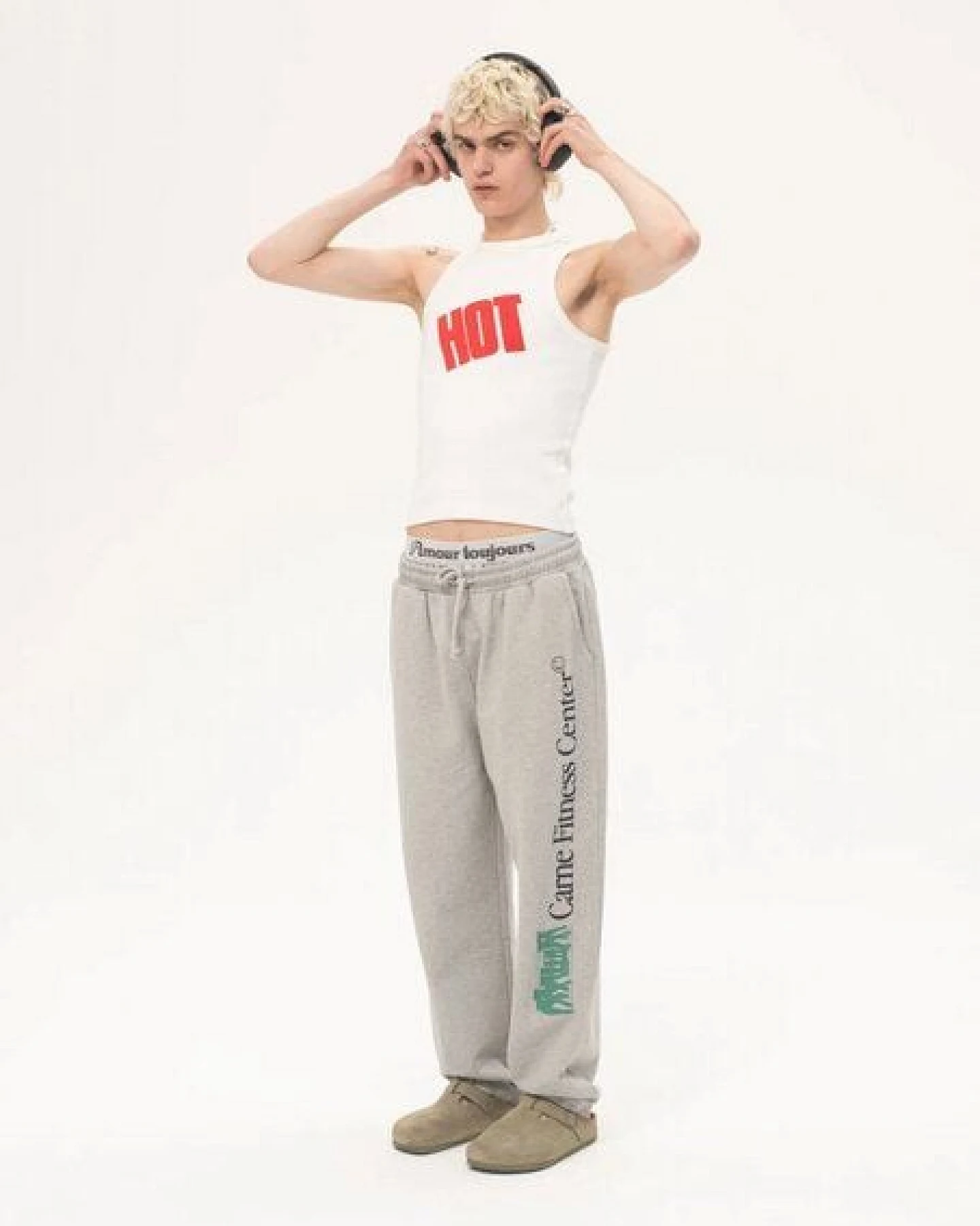 CARNE BOLLENTE Sweat Pants - Carne Fitness Center aus biologisch angebauter Baumwolle – Ansicht 4