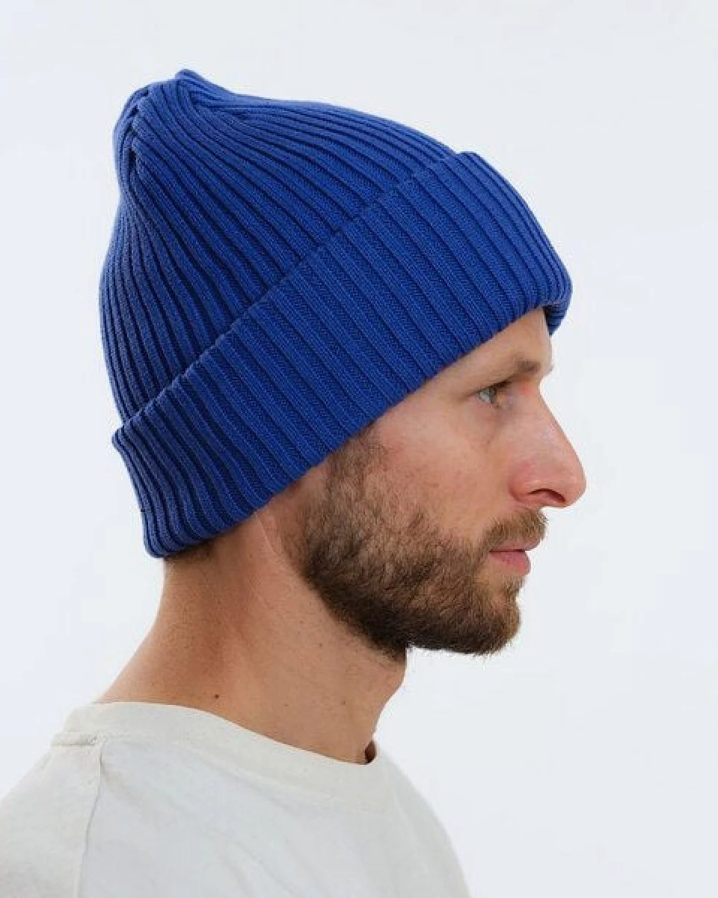 GARY MASH Mütze Roland aus breitem Rippstrick – Ansicht 3