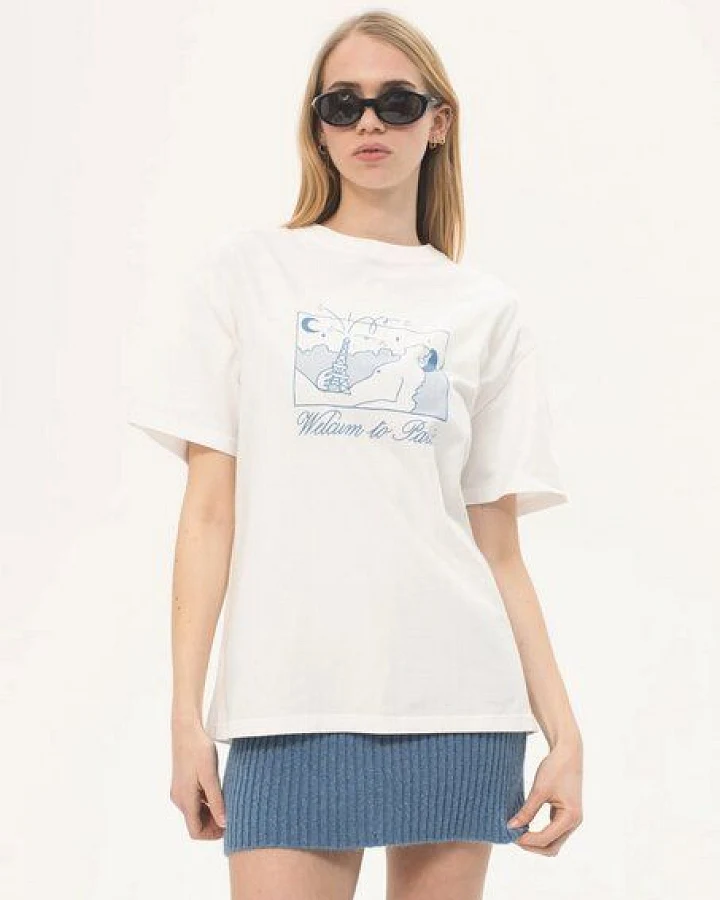 CARNE BOLLENTE T-Shirt - Welcum to Paris aus biologisch angebauter Baumwolle