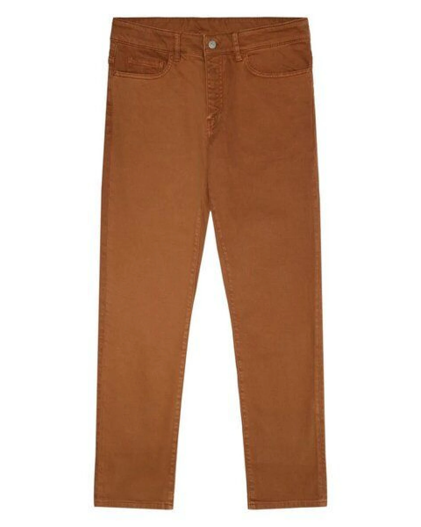 KnowledgeCotton Apparel Chino Hose CHUCK Garment-Dyed 5-Pocket aus Bio-Baumwolle – Ansicht 3