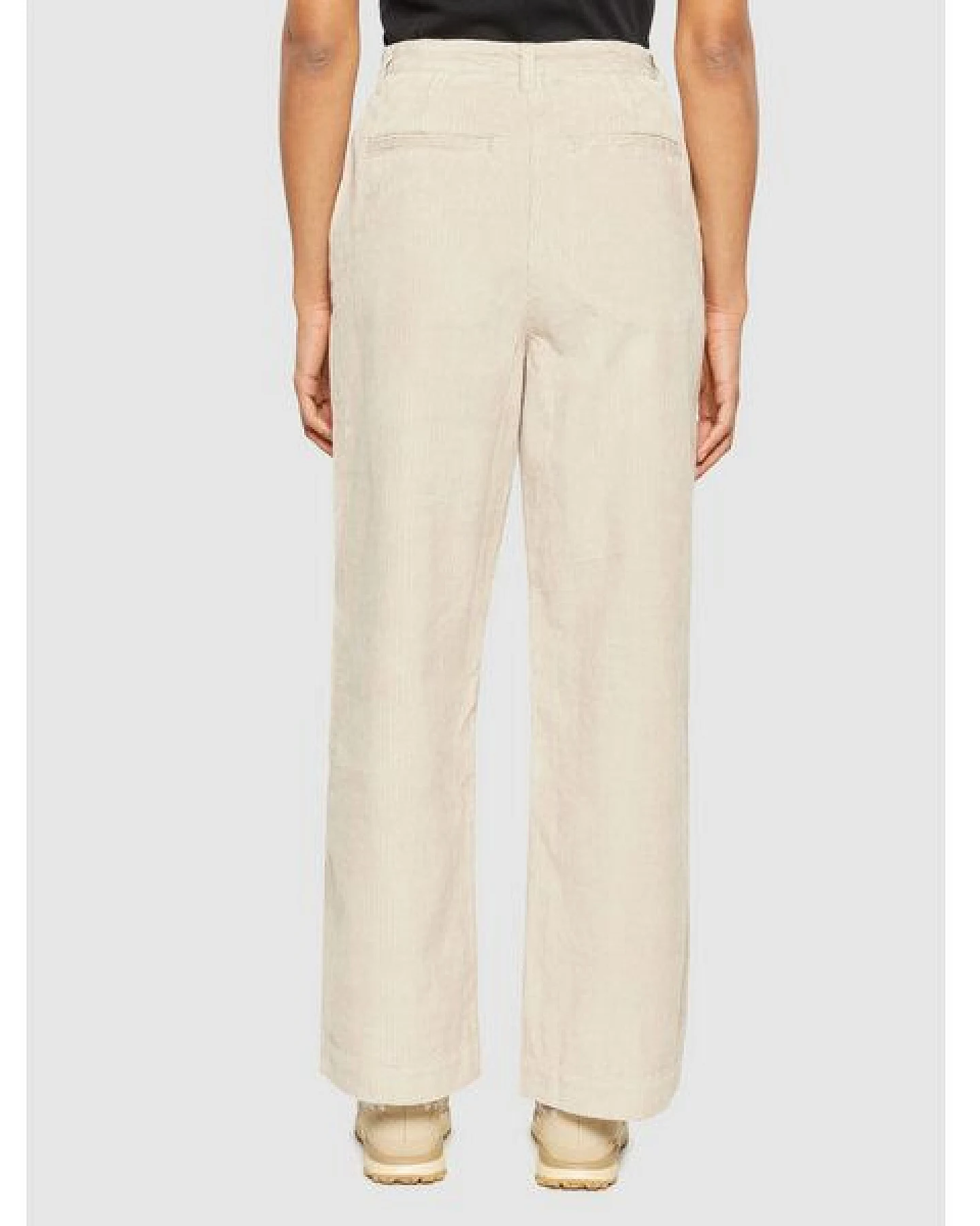KnowledgeCotton Apparel Cordhose POSEY Wide High-Rise aus Bio-Baumwolle – Ansicht 2