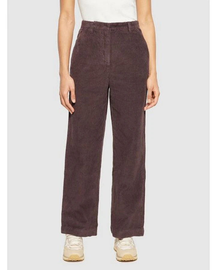 KnowledgeCotton Apparel Cordhose POSEY Wide High-Rise aus Bio-Baumwolle