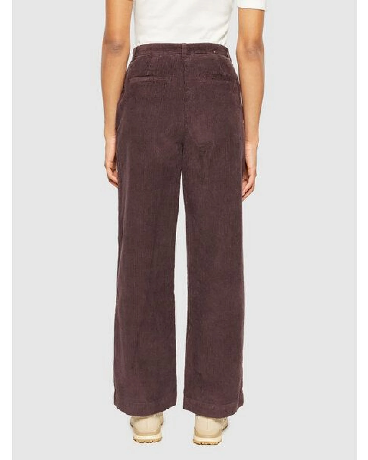 KnowledgeCotton Apparel Cordhose POSEY Wide High-Rise aus Bio-Baumwolle – Ansicht 2