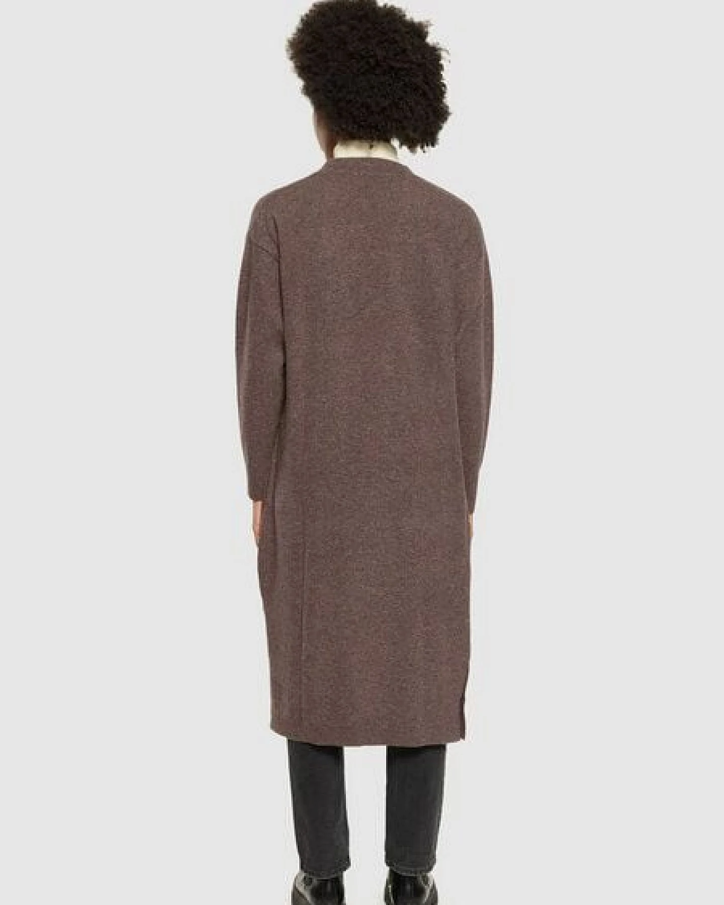 KnowledgeCotton Apparel Langer Cardigan aus Bio-Lammwolle – Ansicht 2