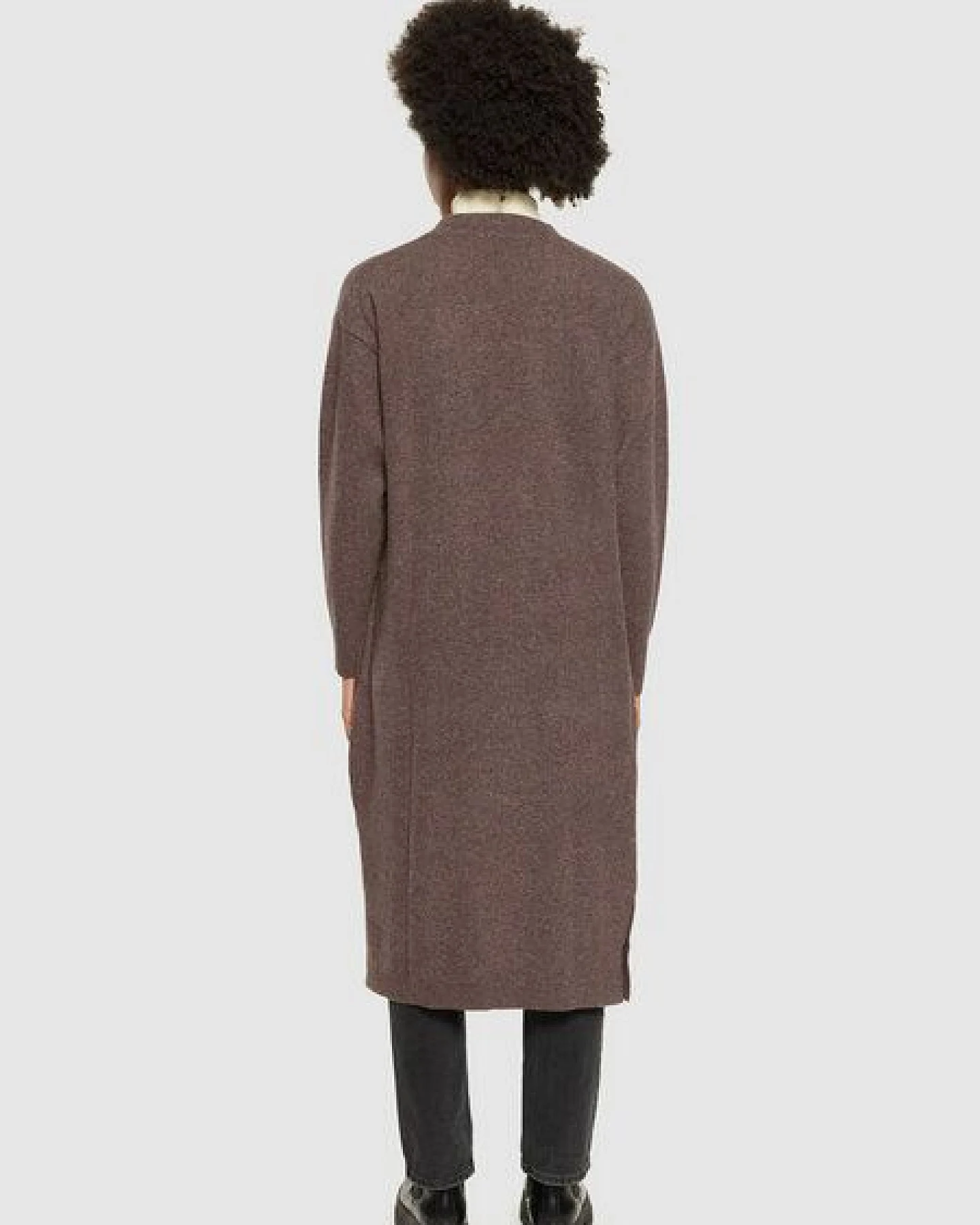 KnowledgeCotton Apparel Langer Cardigan aus Bio-Lammwolle – Ansicht 2