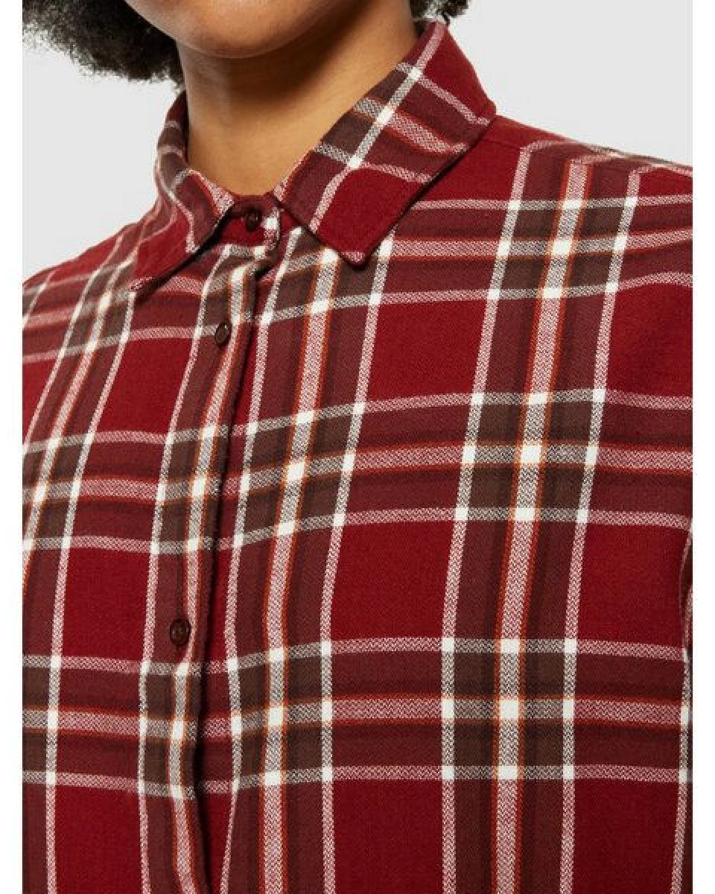 KnowledgeCotton Apparel Karohemd mit Ballonarmen aus Bio-Baumwolle – Ansicht 3