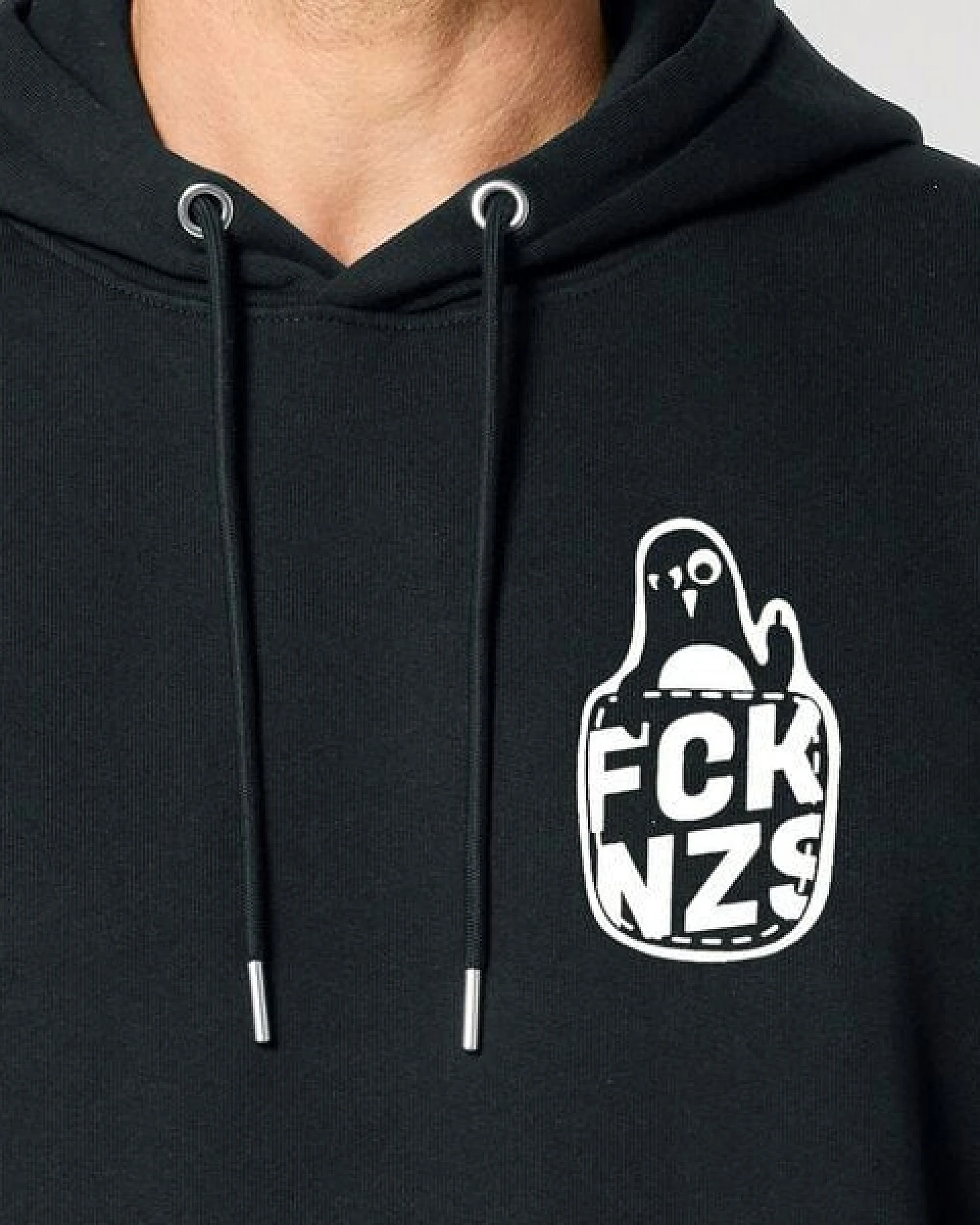 päfjes Pinguin Paul mag keine Nzs - Fair Wear Unisex Hoodie / Pulli – Ansicht 2