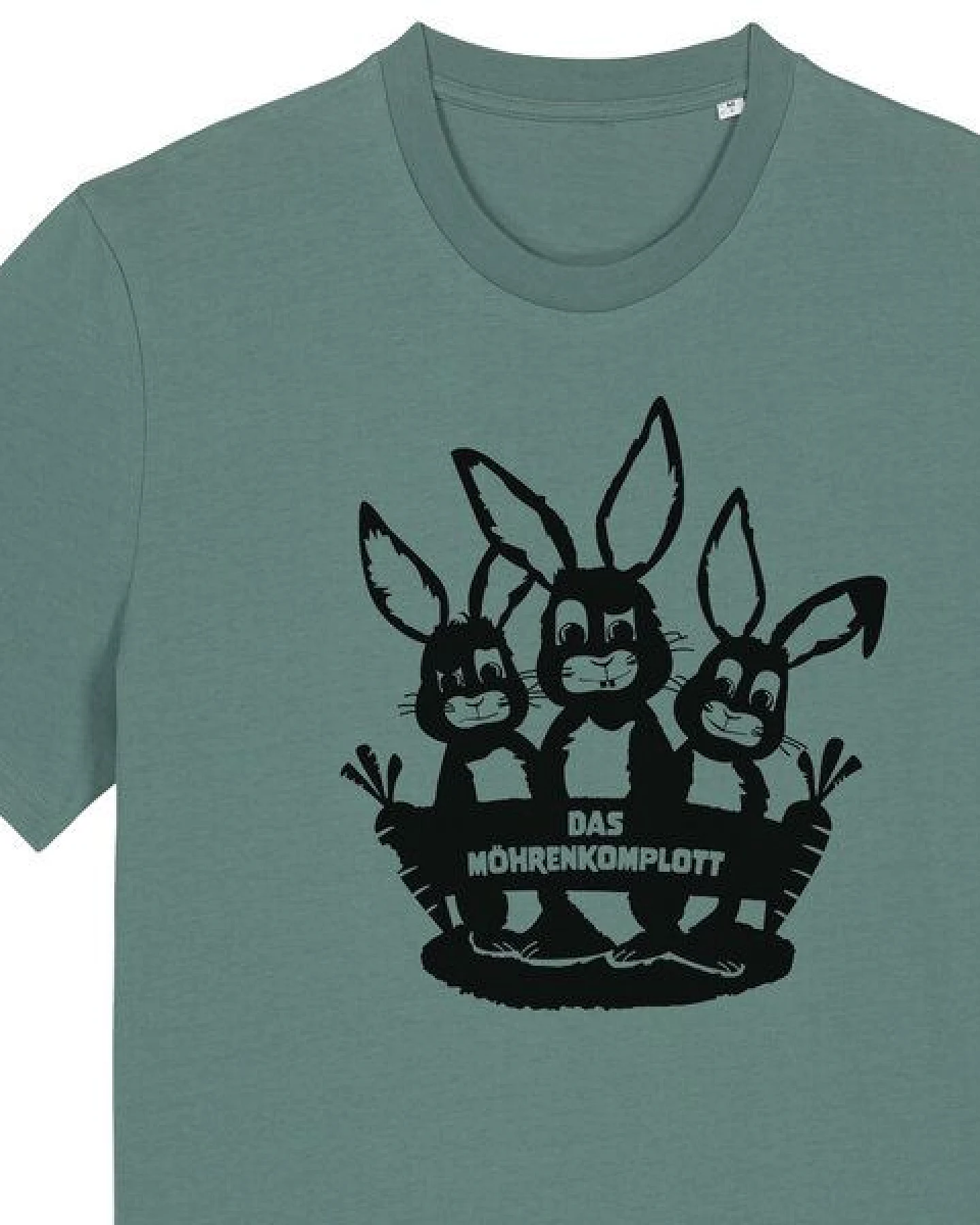 päfjes Das Hasen Möhrenkomplott - Fair Wear Männer/Unisex T-Shirt – Ansicht 2
