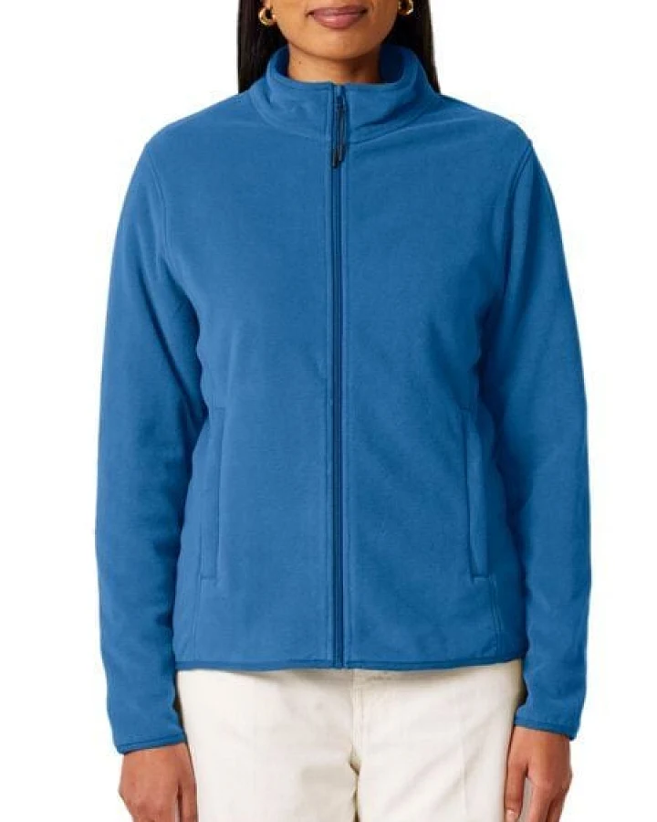 YTWOO Damen Fleecejacke enganliegend aus 100% recyceltem Polyester