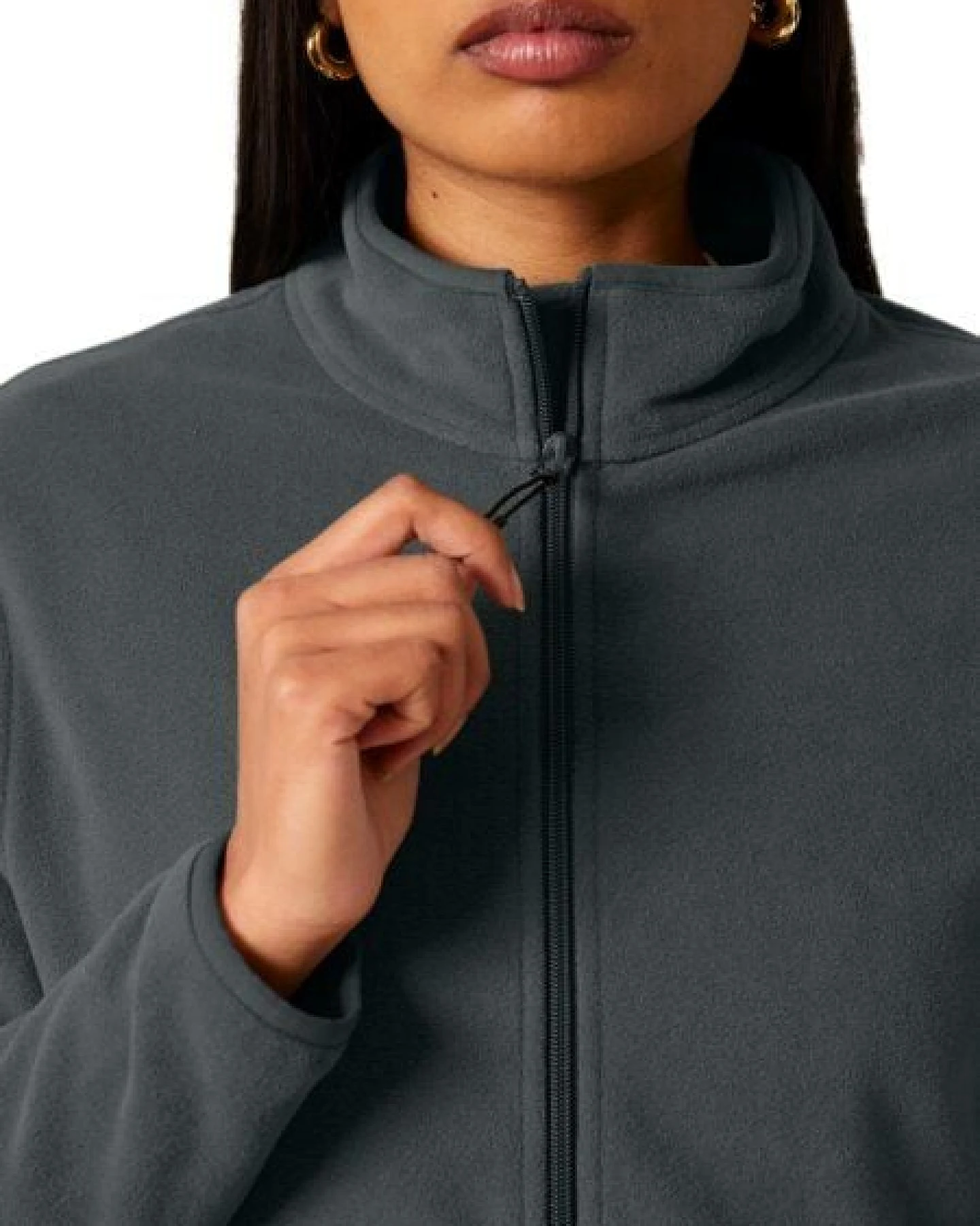 YTWOO Damen Fleecejacke enganliegend aus 100% recyceltem Polyester – Ansicht 4