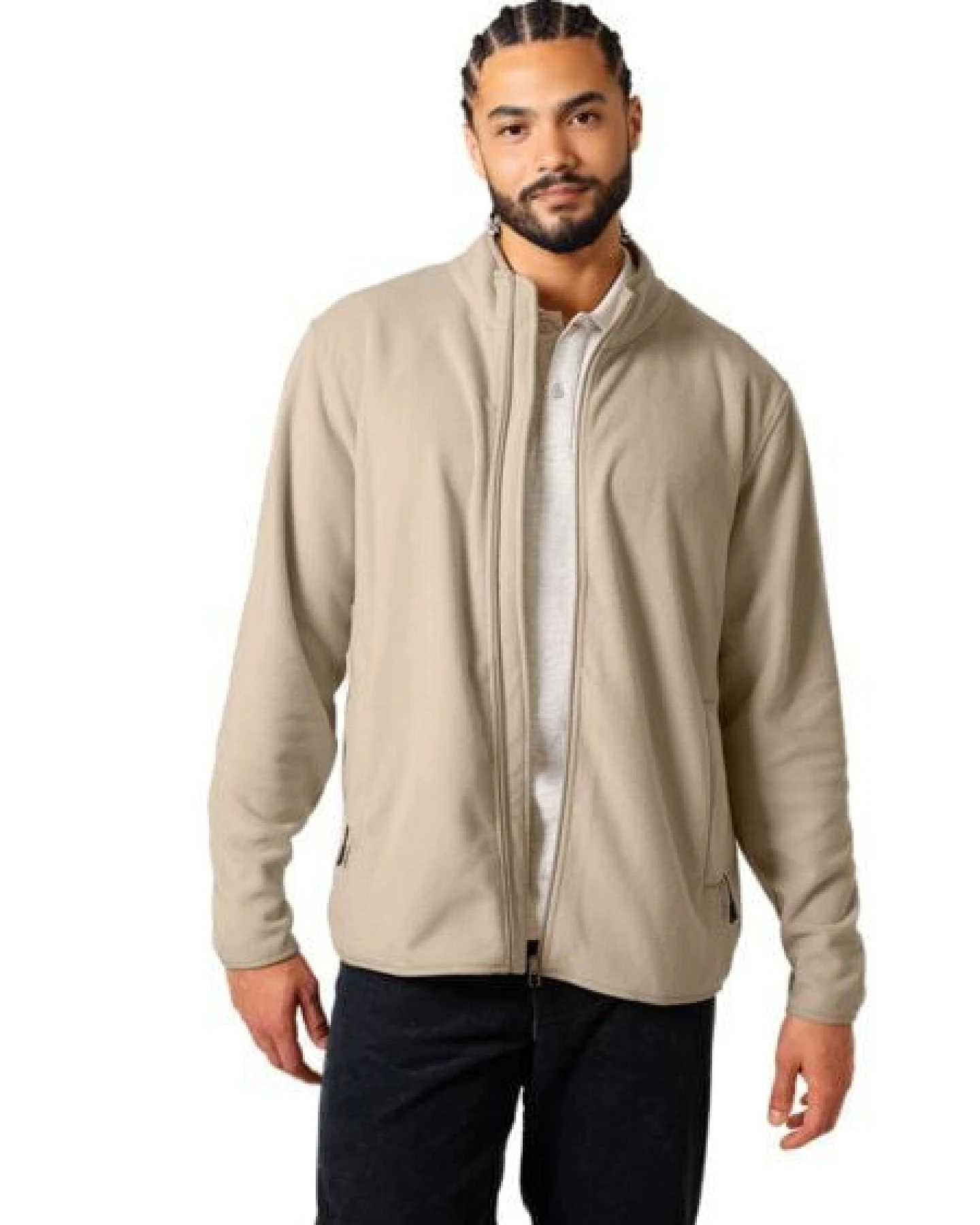 YTWOO Baisc Herren Fleecejacke aus 100% recyceltem Polyester – Ansicht 2