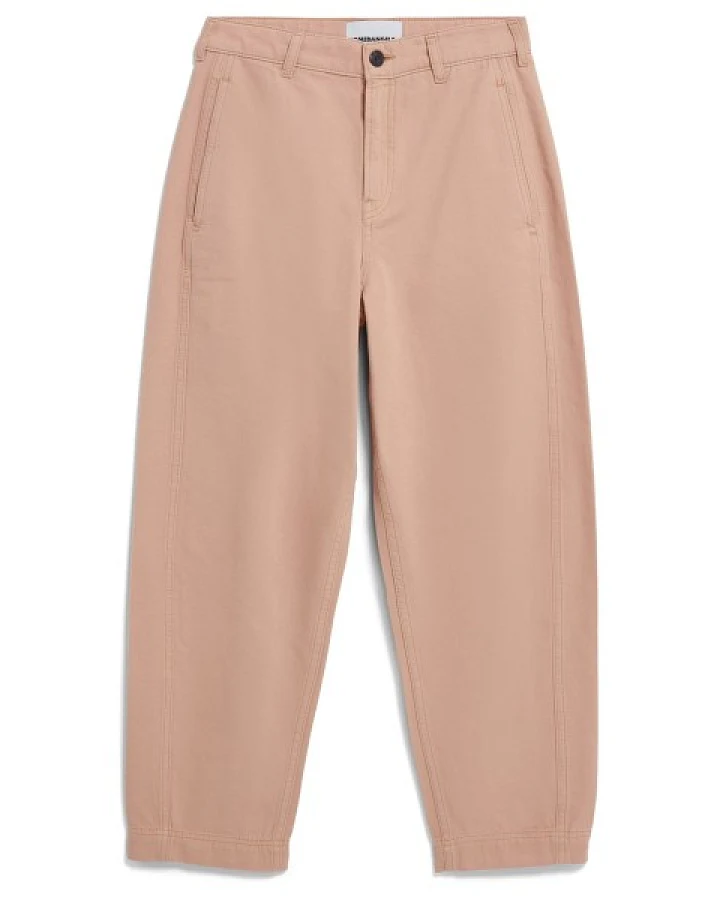 ARMEDANGELS - Women's Workwear Canvas Barrel Pant - Freizeithose Gr L beige