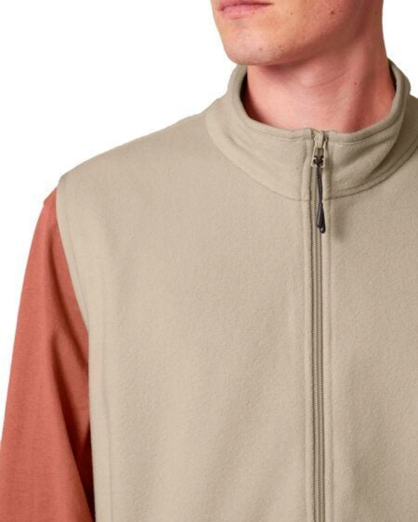 YTWOO Herren ärmellose Basic Fleecejacke aus 100% recyceltem Polyester – Ansicht 4