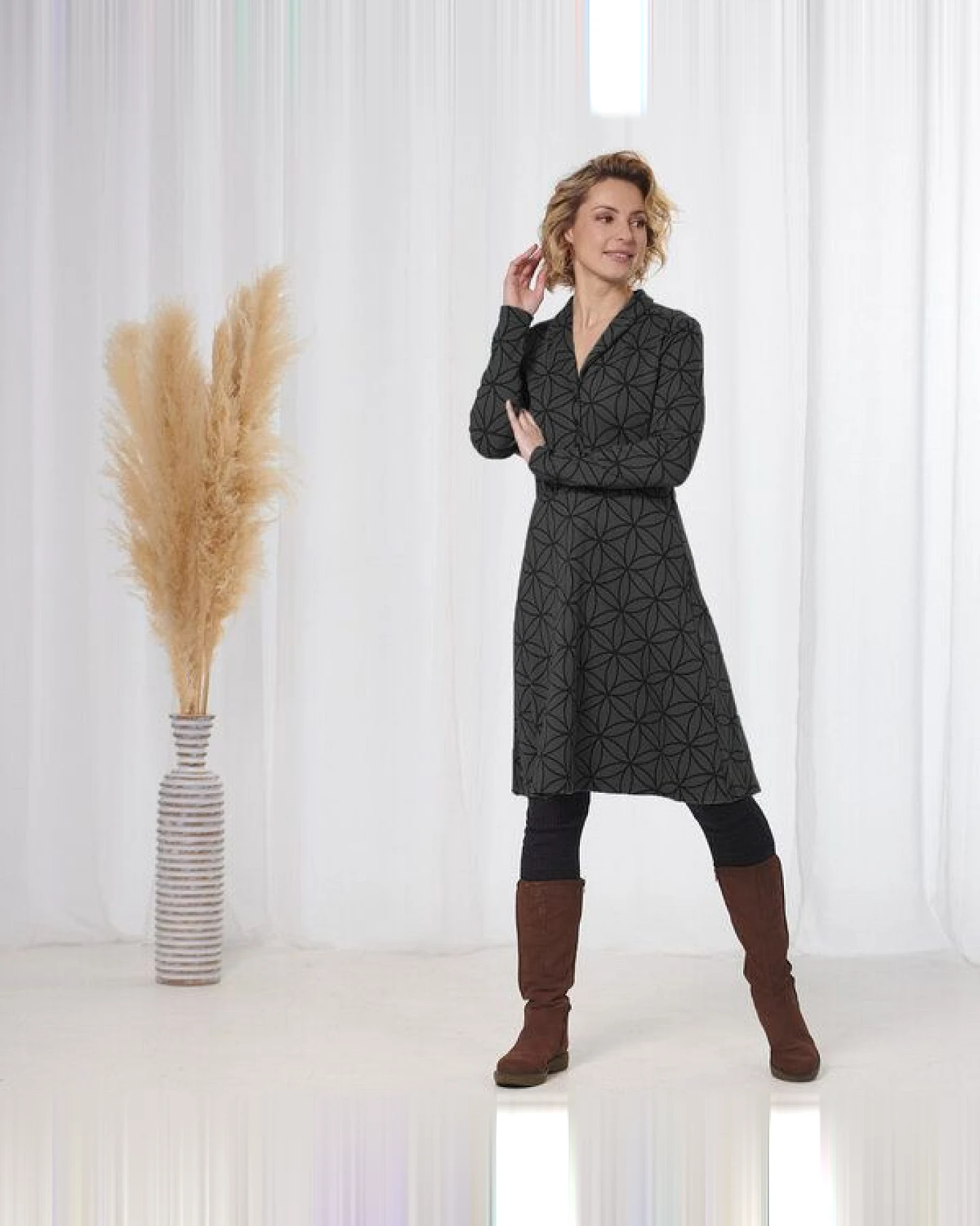 CON_STANT Kleid mit Knopfleiste 95% Baumwolle (kbA) – Ansicht 2