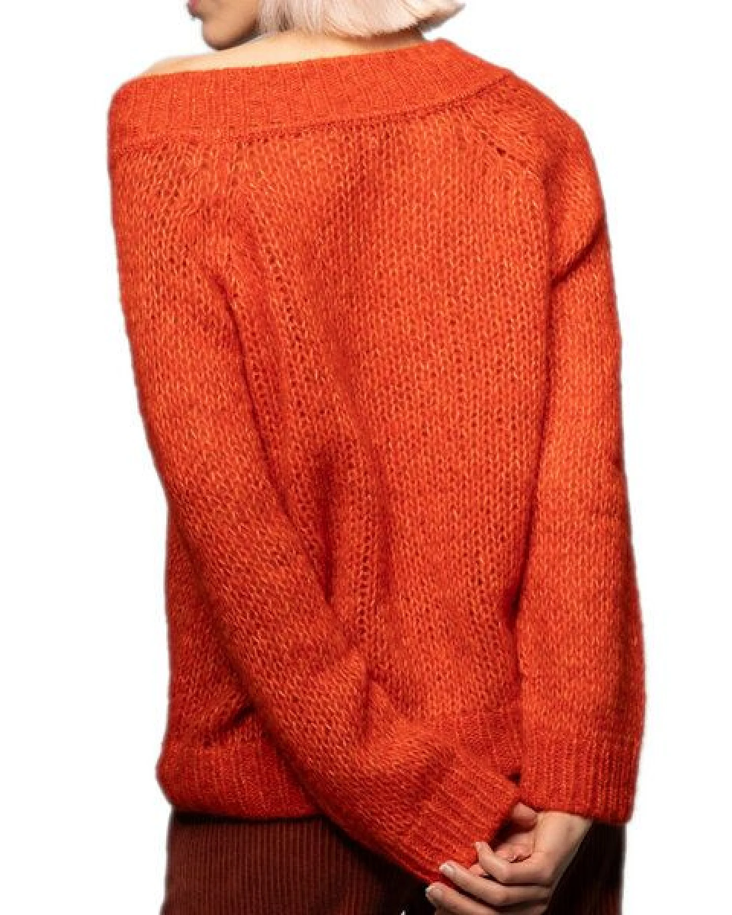 Alma & Lovis flauschiger Pullover aus Alpaka und Baumwolle – Ansicht 3