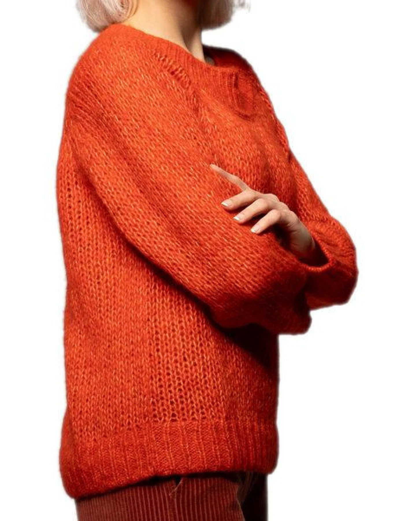 Alma & Lovis flauschiger Pullover aus Alpaka und Baumwolle – Ansicht 4