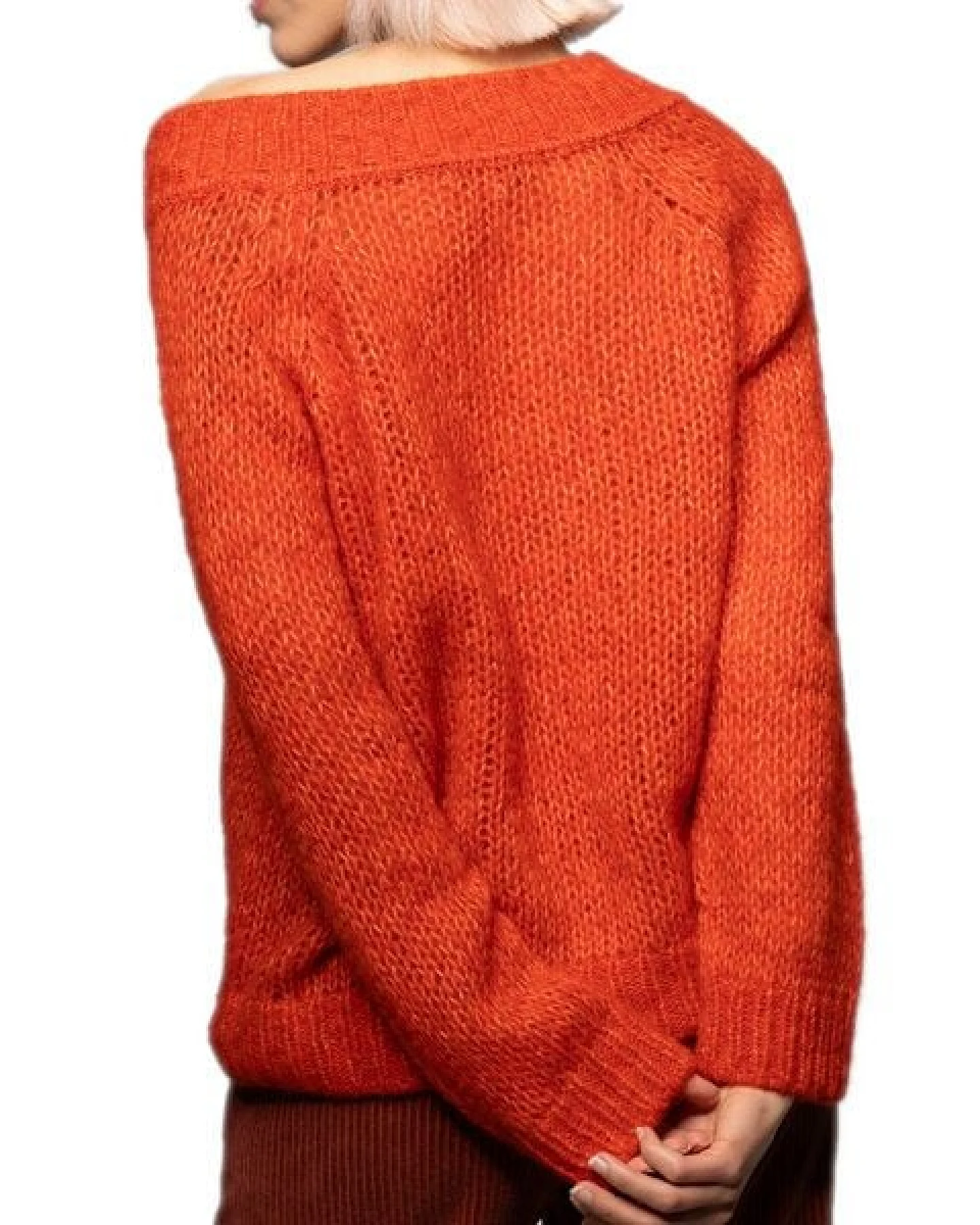Alma & Lovis flauschiger Pullover aus Alpaka und Baumwolle – Ansicht 3