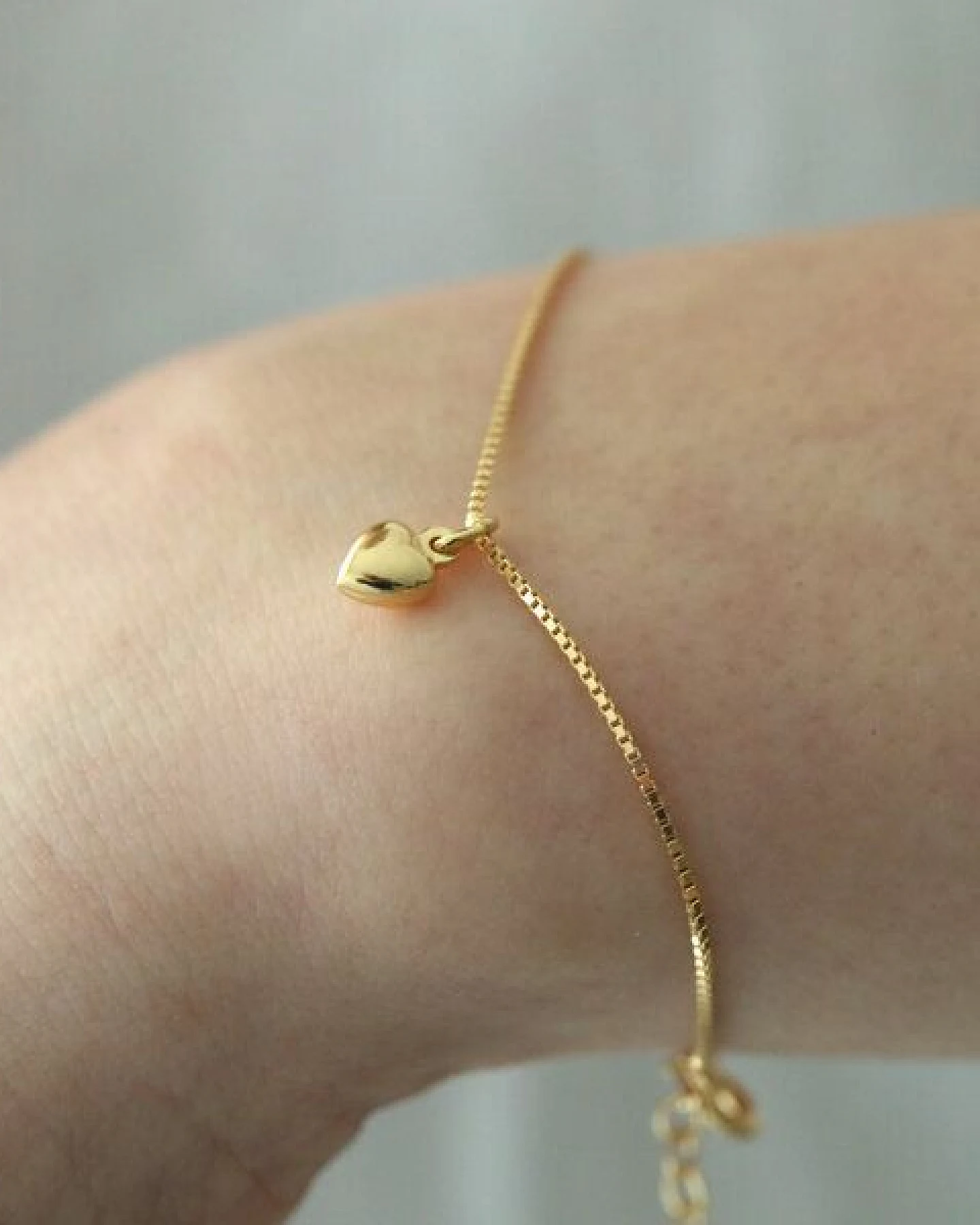 BELLYBIRD Jewellery Armband - kleines Herz, Anhänger/ Silber/ Silber emailliert/ Silber vergoldet – Ansicht 2
