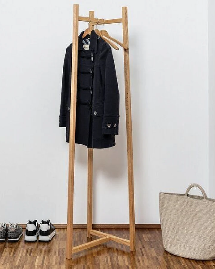 kleiderleiter_de Garderobe/ Garderobenständer ALVA aus Eiche