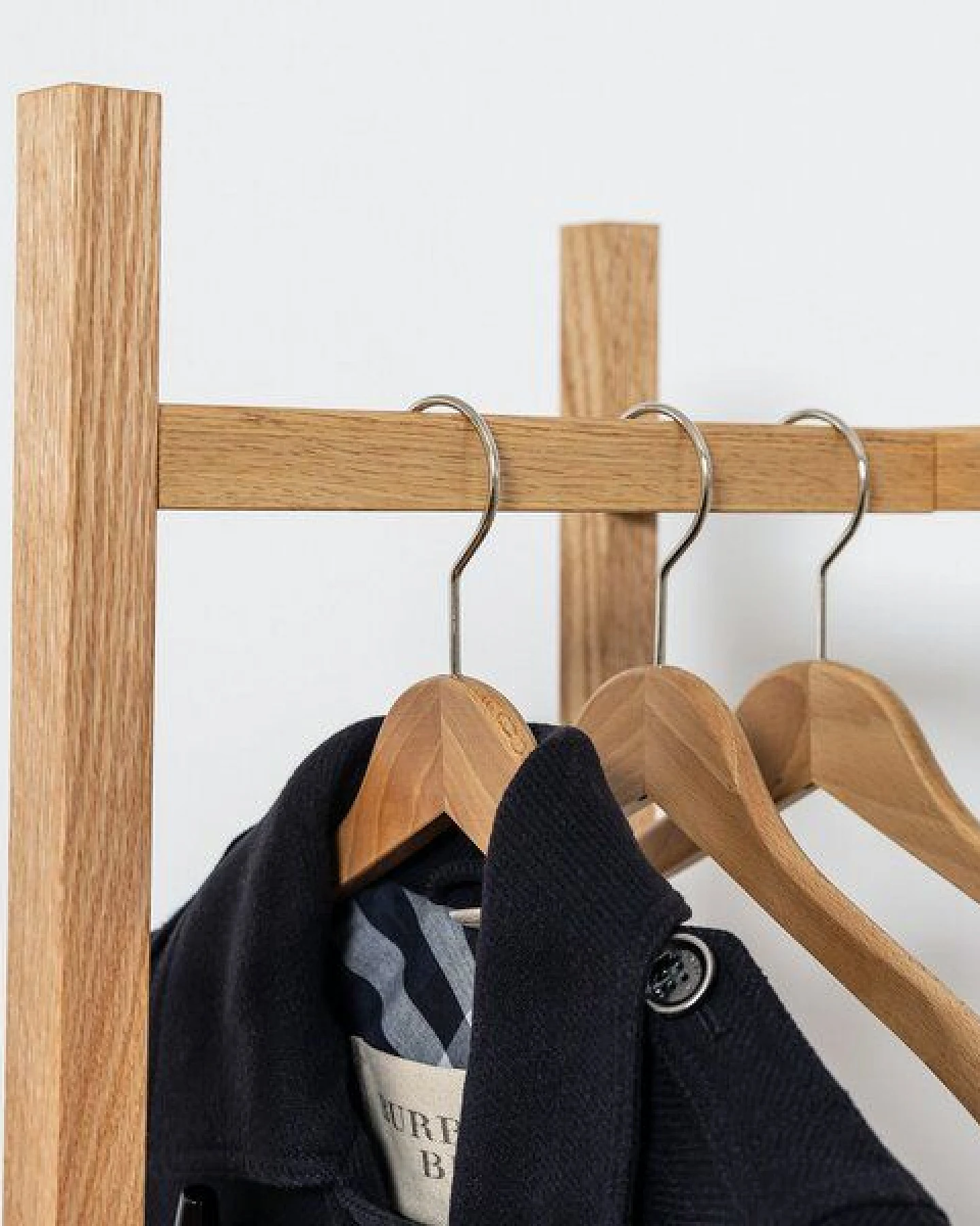 kleiderleiter_de Garderobe/ Garderobenständer ALVA aus Eiche – Ansicht 4