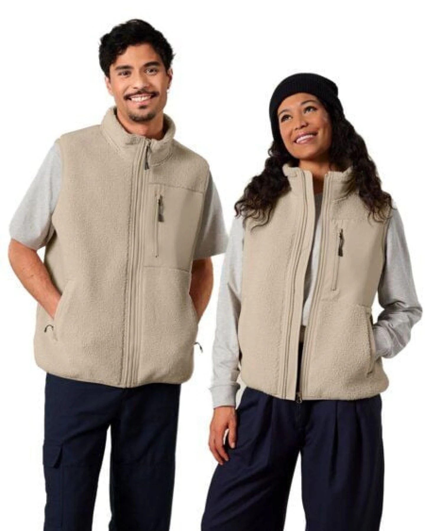YTWOO Baisc Unisex Sherpaweste aus 100% Recyceltem Polyester – Ansicht 2