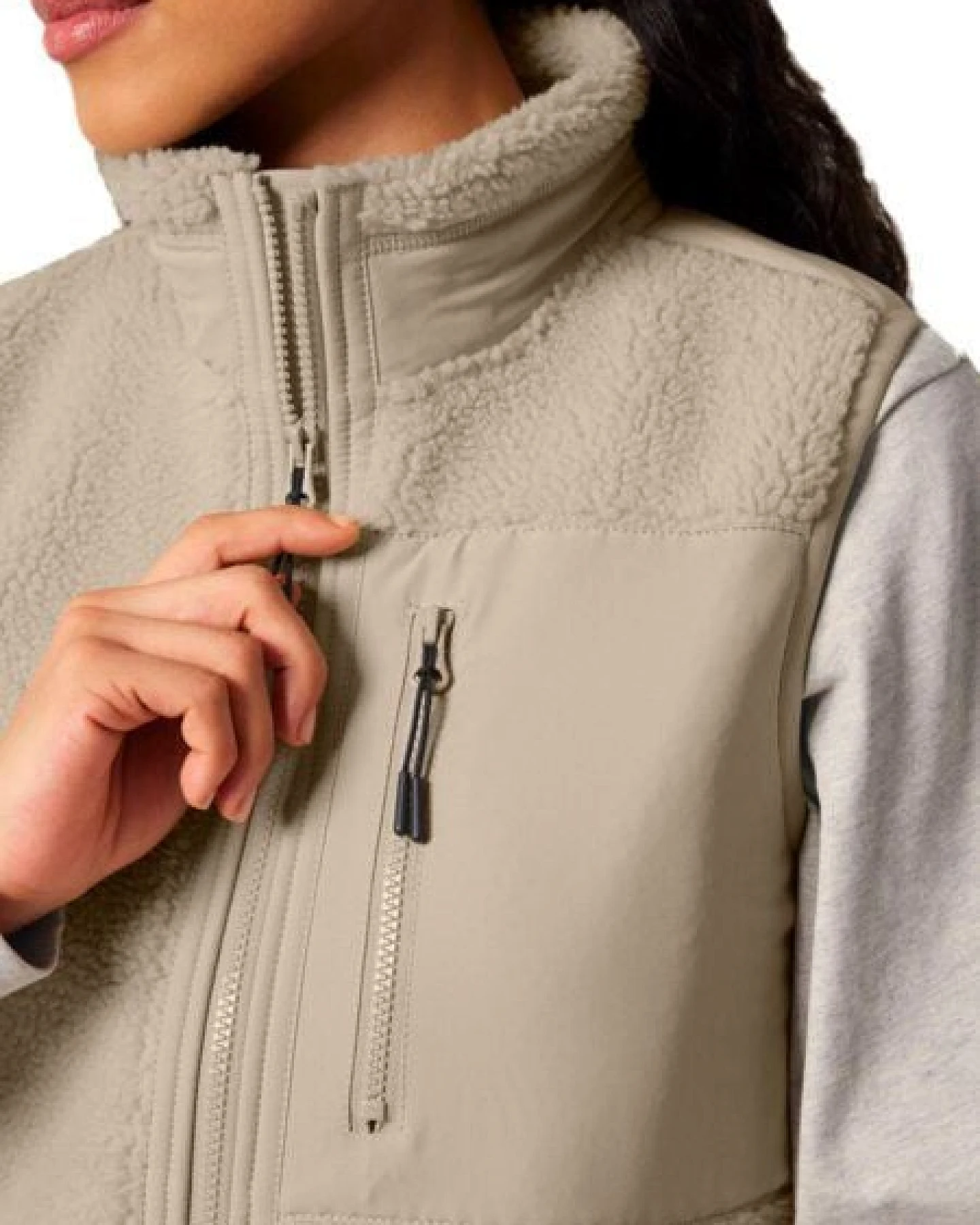 YTWOO Baisc Unisex Sherpaweste aus 100% Recyceltem Polyester – Ansicht 4