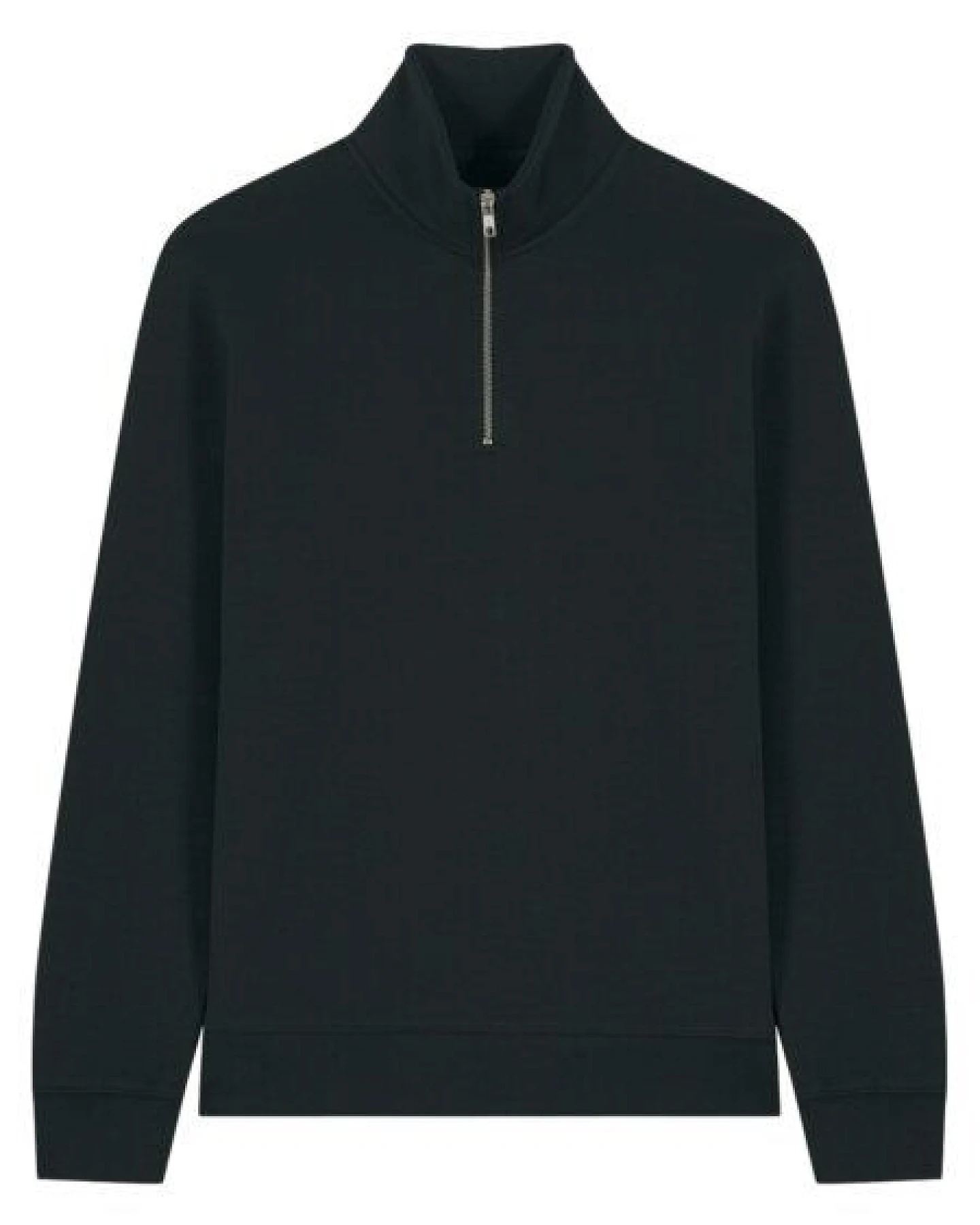 YTWOO Basic Unisex Quater-Zip-Sweatshirt Nachhaltig – Ansicht 2