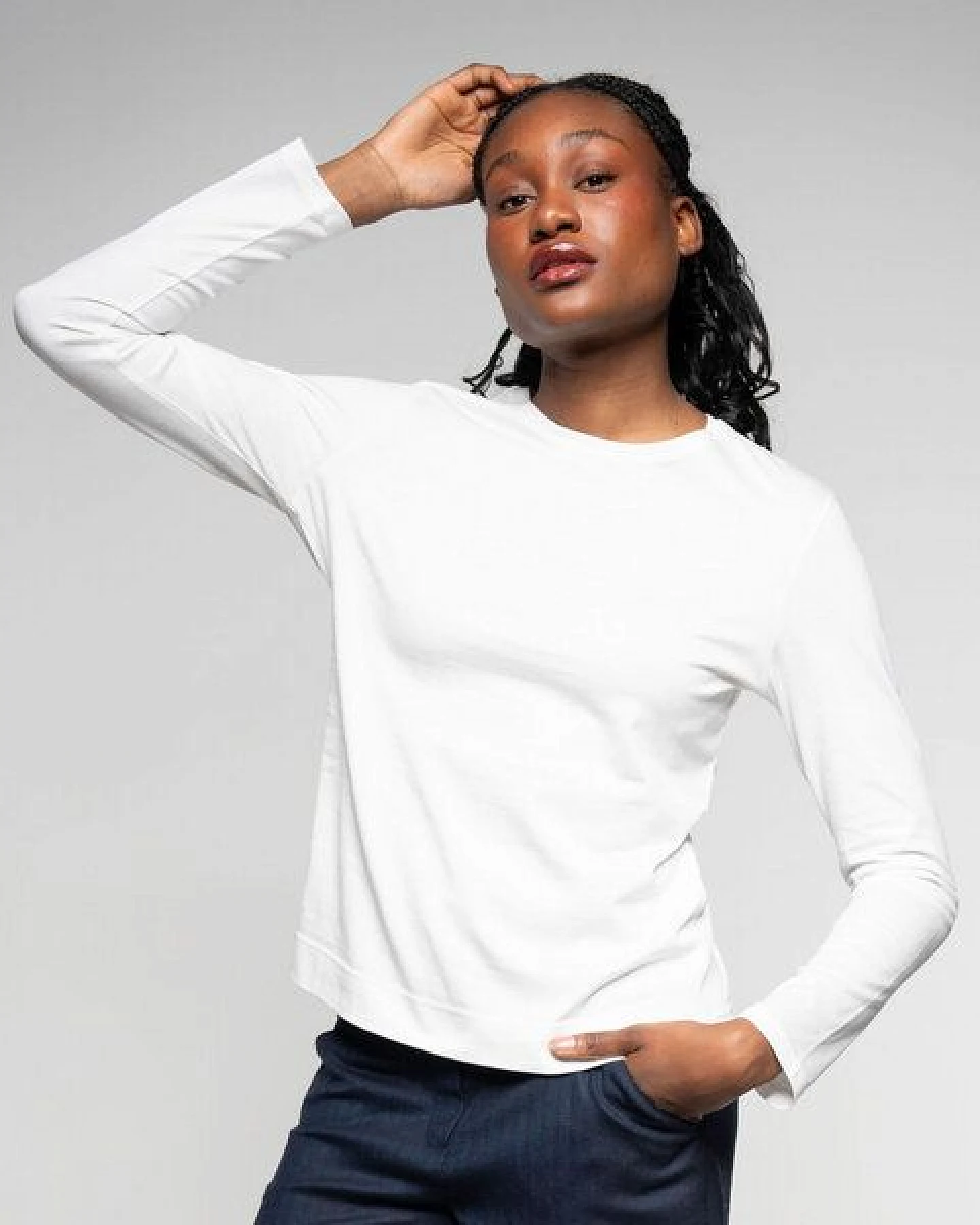 Alma & Lovis Royal Jersey Langarmshirt aus Organic Cotton – Ansicht 2