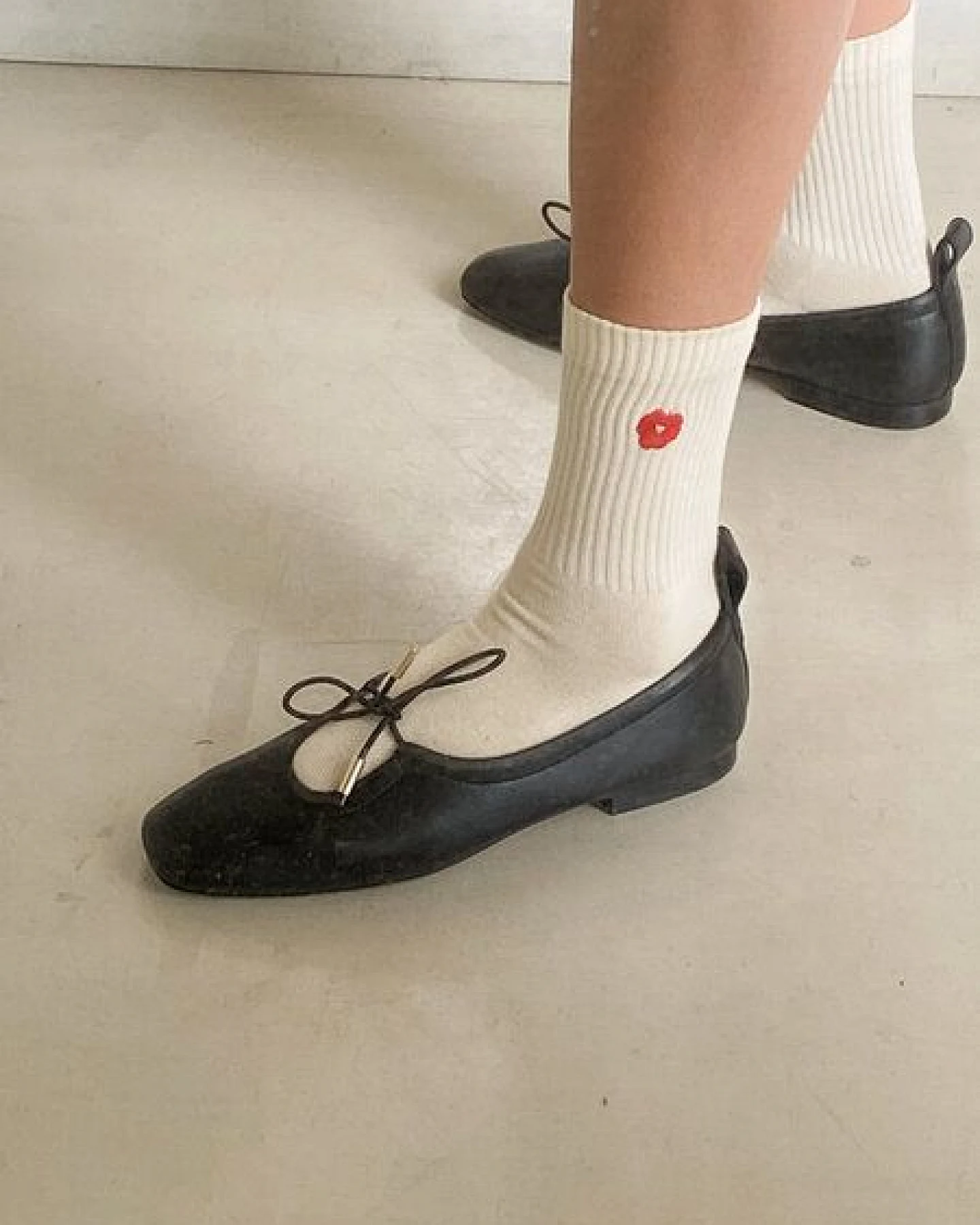 Jutelaune Red Flower Socks - GRS und OEKO-TEX Zertifizierungen – Ansicht 3